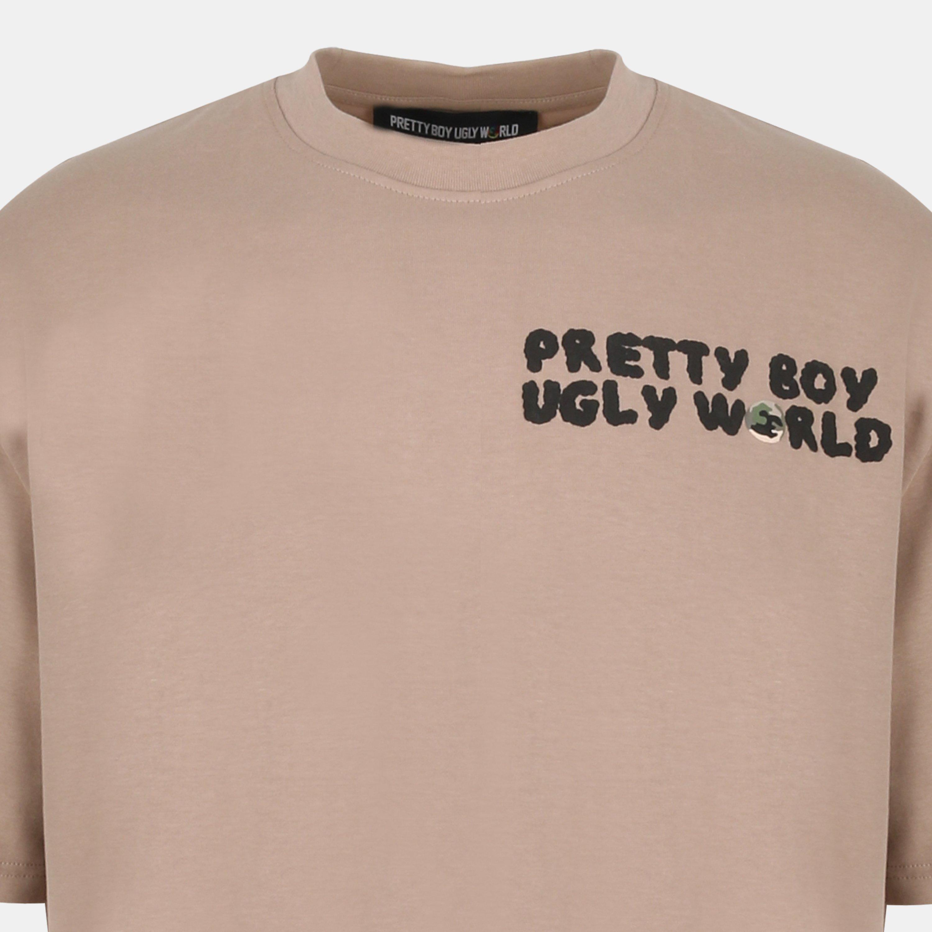 Mushroom/Camo - Pretty Boy Ugly World - Men's Regular Fit T-Shirt - 3