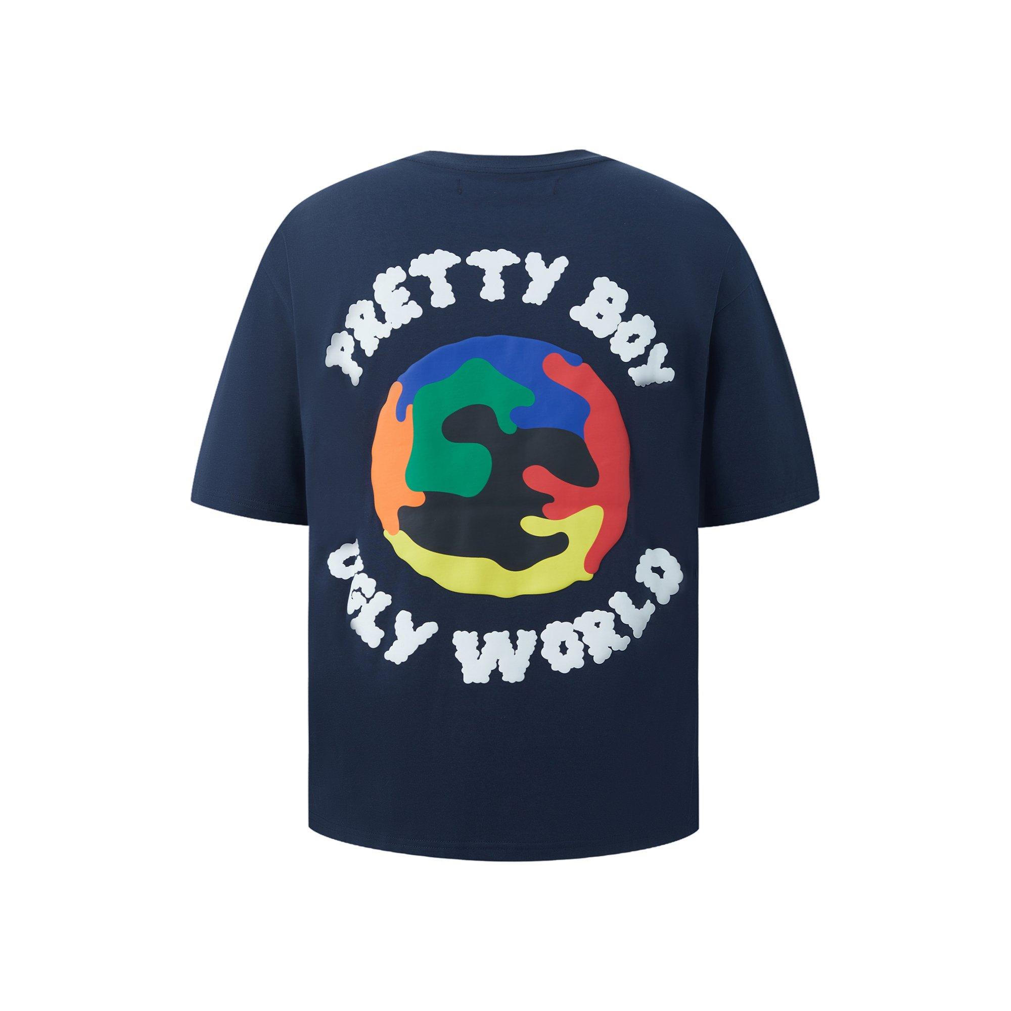 Navy - Pretty Boy Ugly World - The Pretty Boy Ugly World Regular Fit T-Shirt Mens - 3