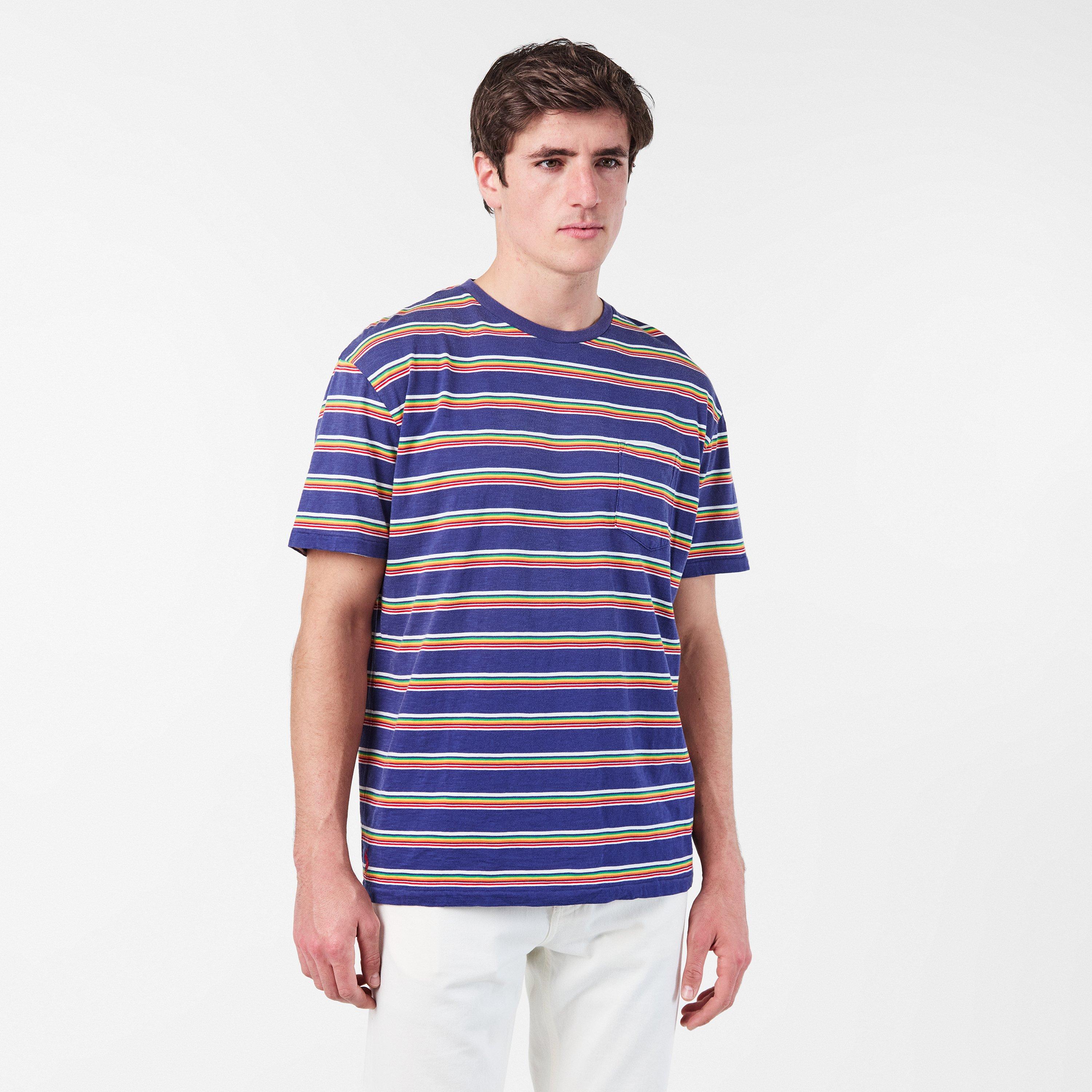 Classic Navy - Polo Ralph Lauren - Men's Multi-Stripe Regular Fit T-Shirt - 3