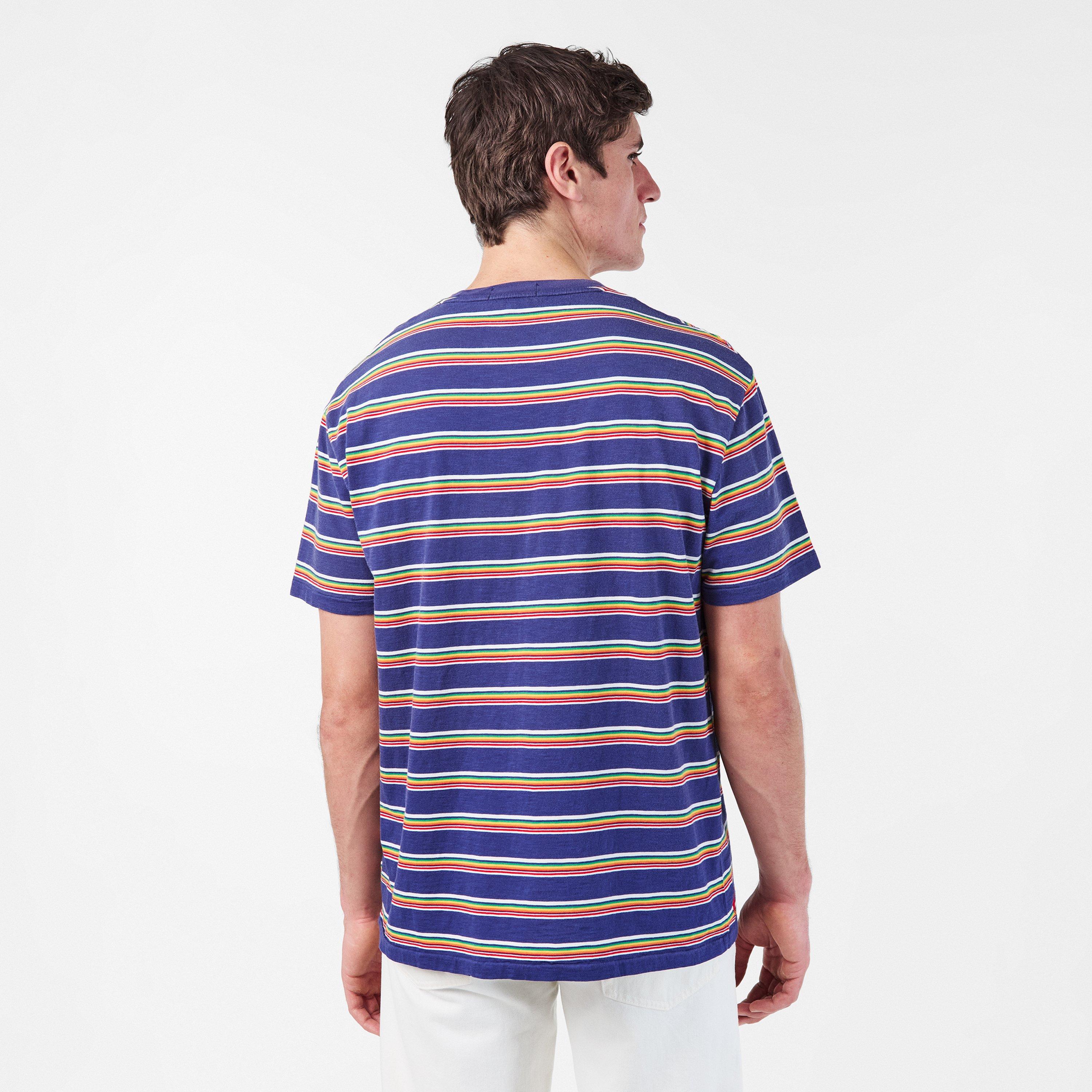 Classic Navy - Polo Ralph Lauren - Men's Multi-Stripe Regular Fit T-Shirt - 4