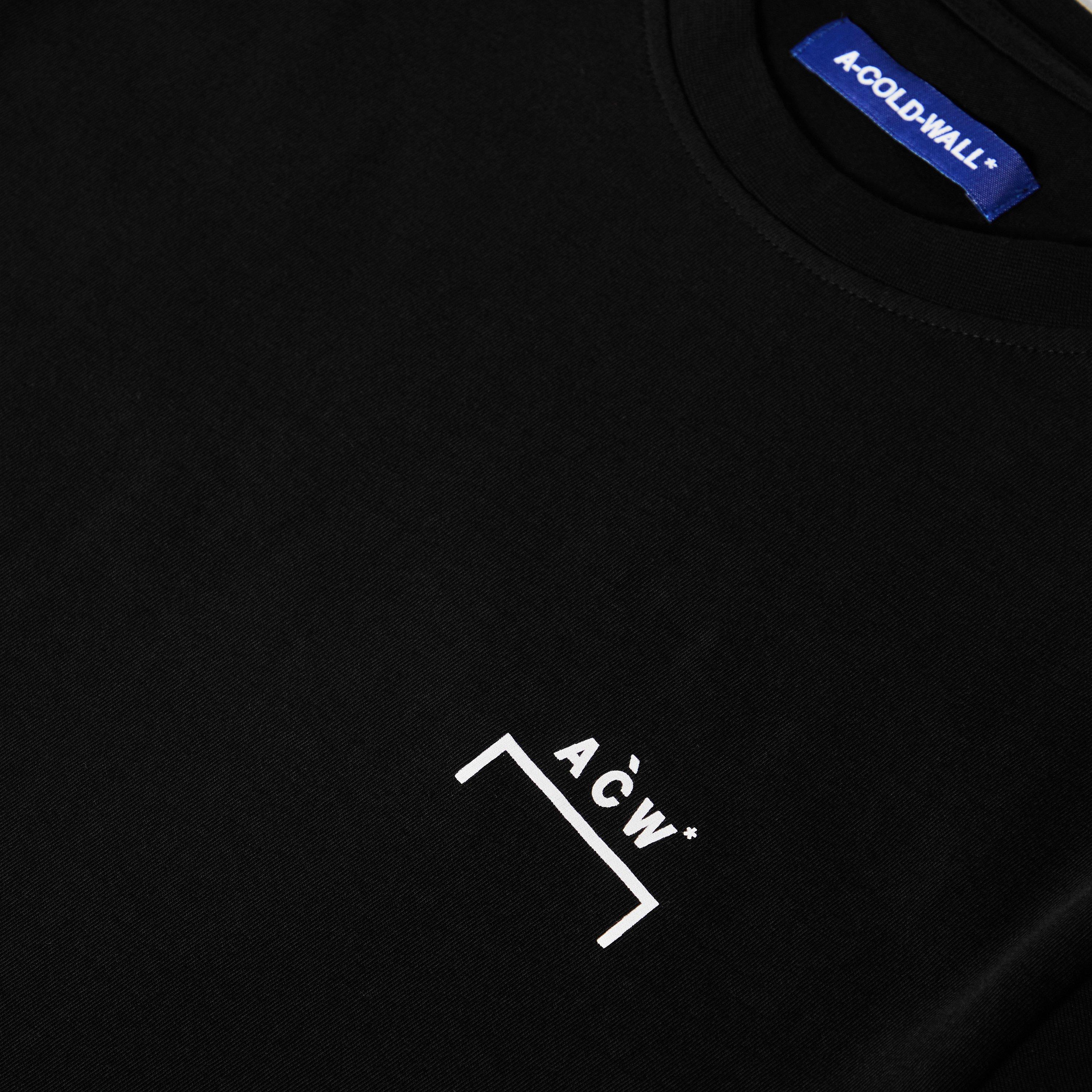 Black 001 - A-COLD-WALL - Men's Follot Logo T-Shirt - 5