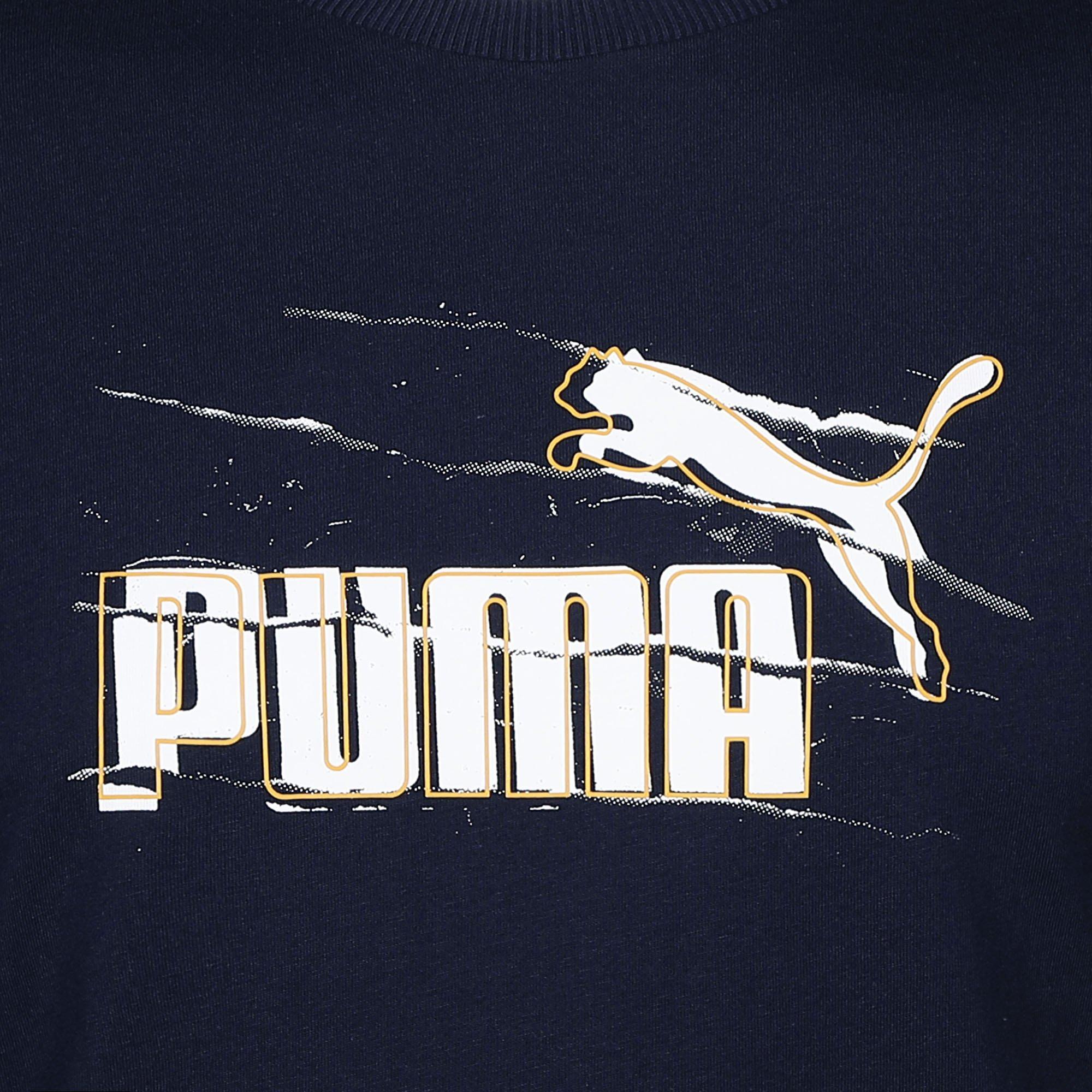 Puma Navy - Puma - Graphic Tee Sn00 - 3