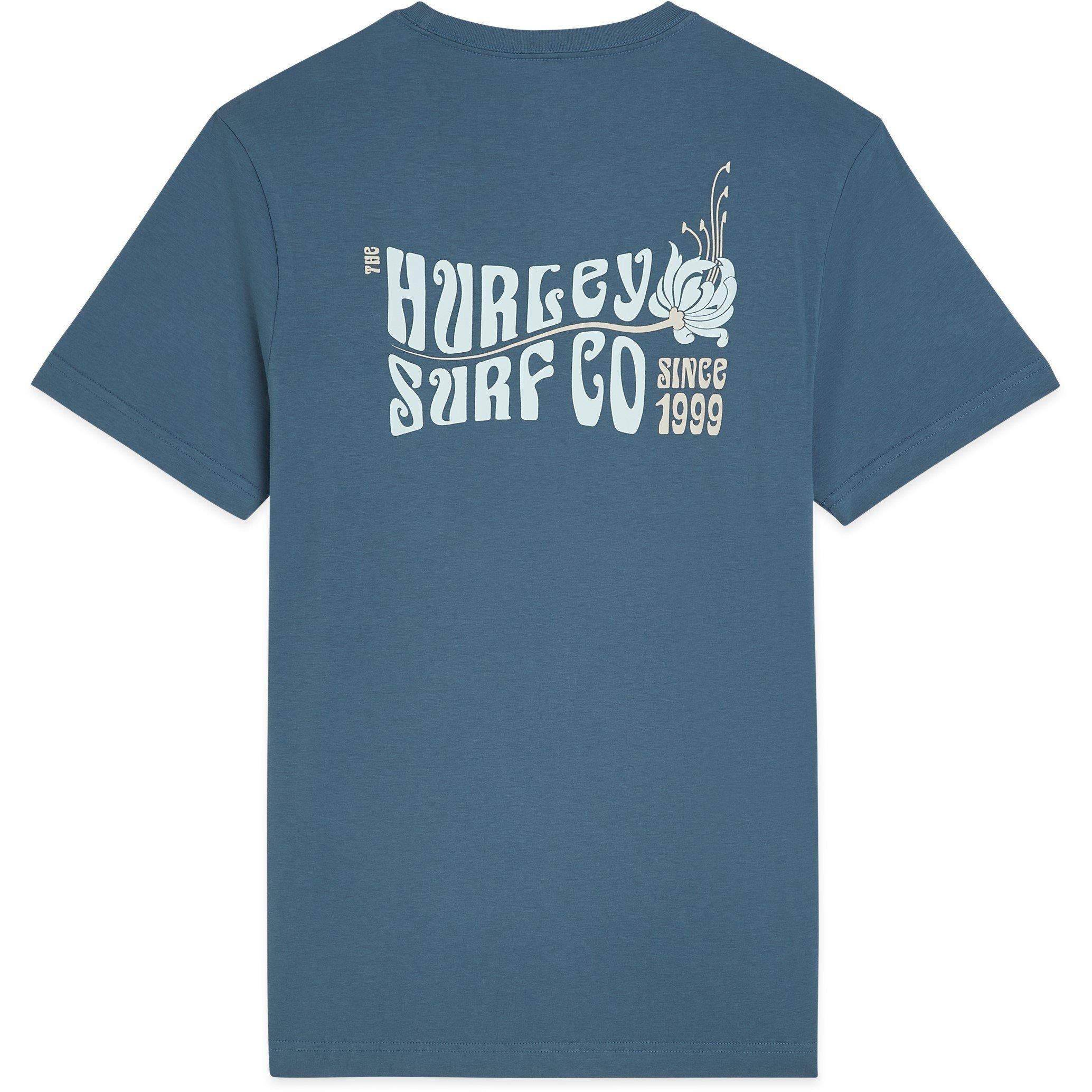 Hurley Men's Graphic T-Shirt - Grey/Navy - Small