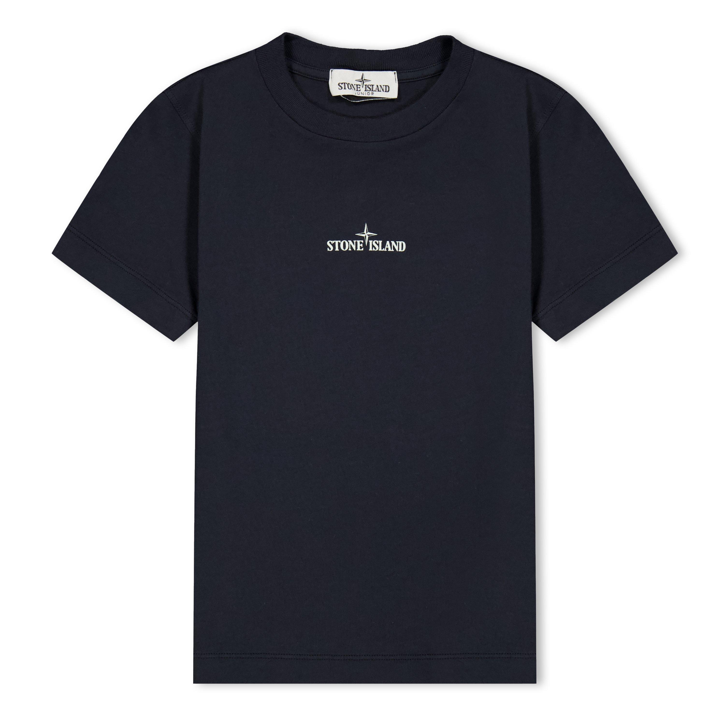 Stone Island Stone Embroid Tee Jn61 - Navy V0020 - 6 Years