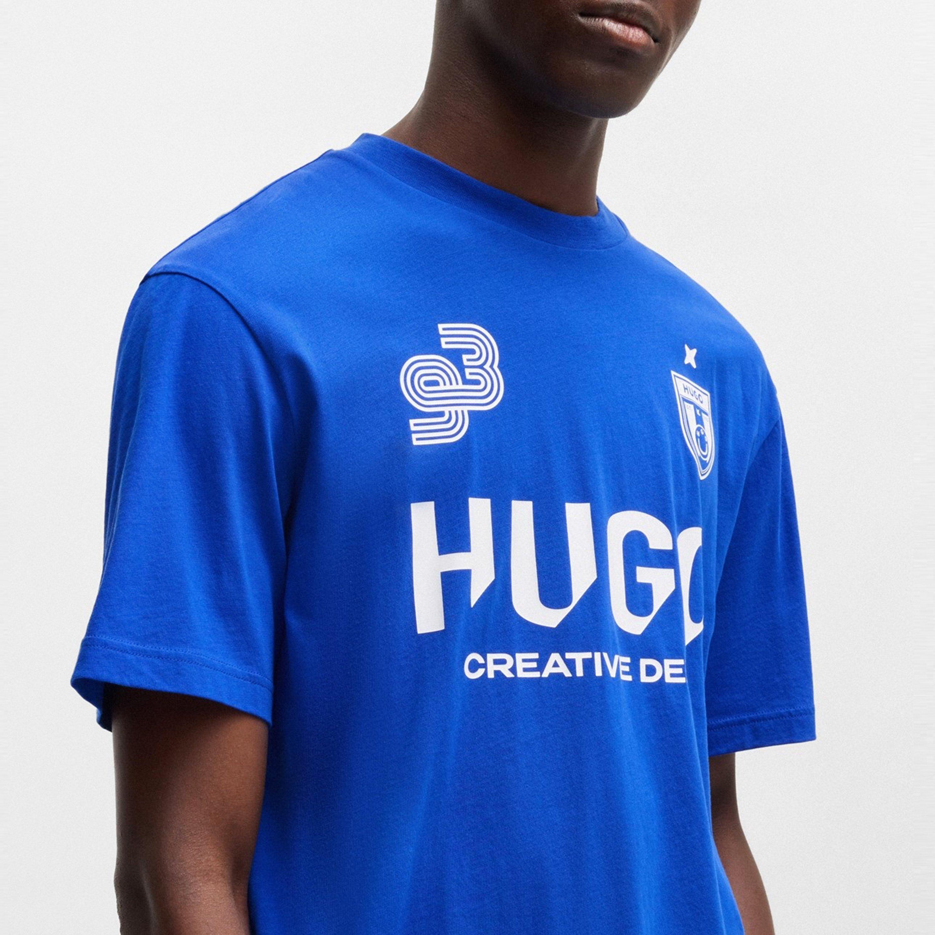 Open Blue 493 - Hugo - Men's Nebulop 01 Regular Fit T-Shirt - 4