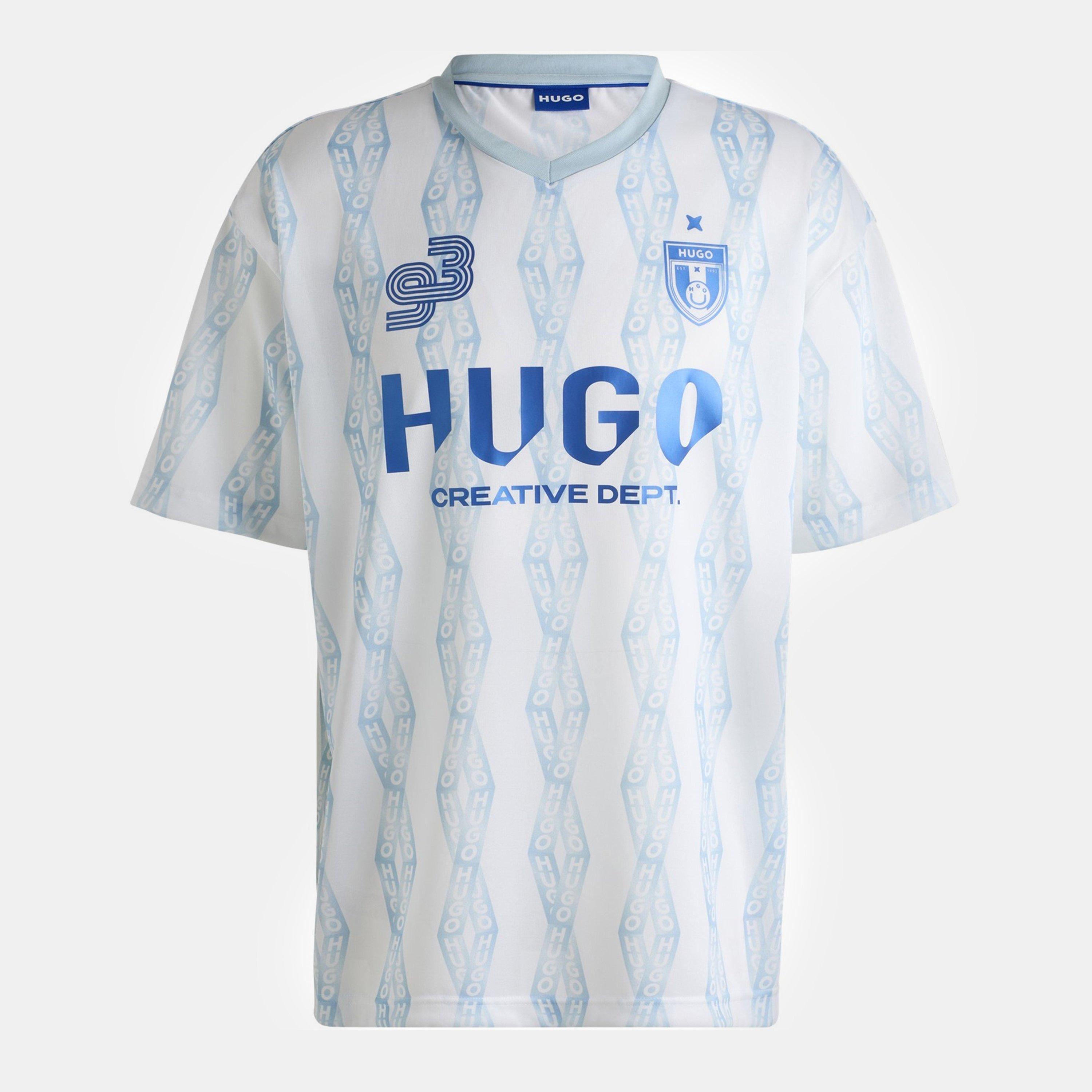 Hugo Men's Blue T-Shirt - White 100 - L
