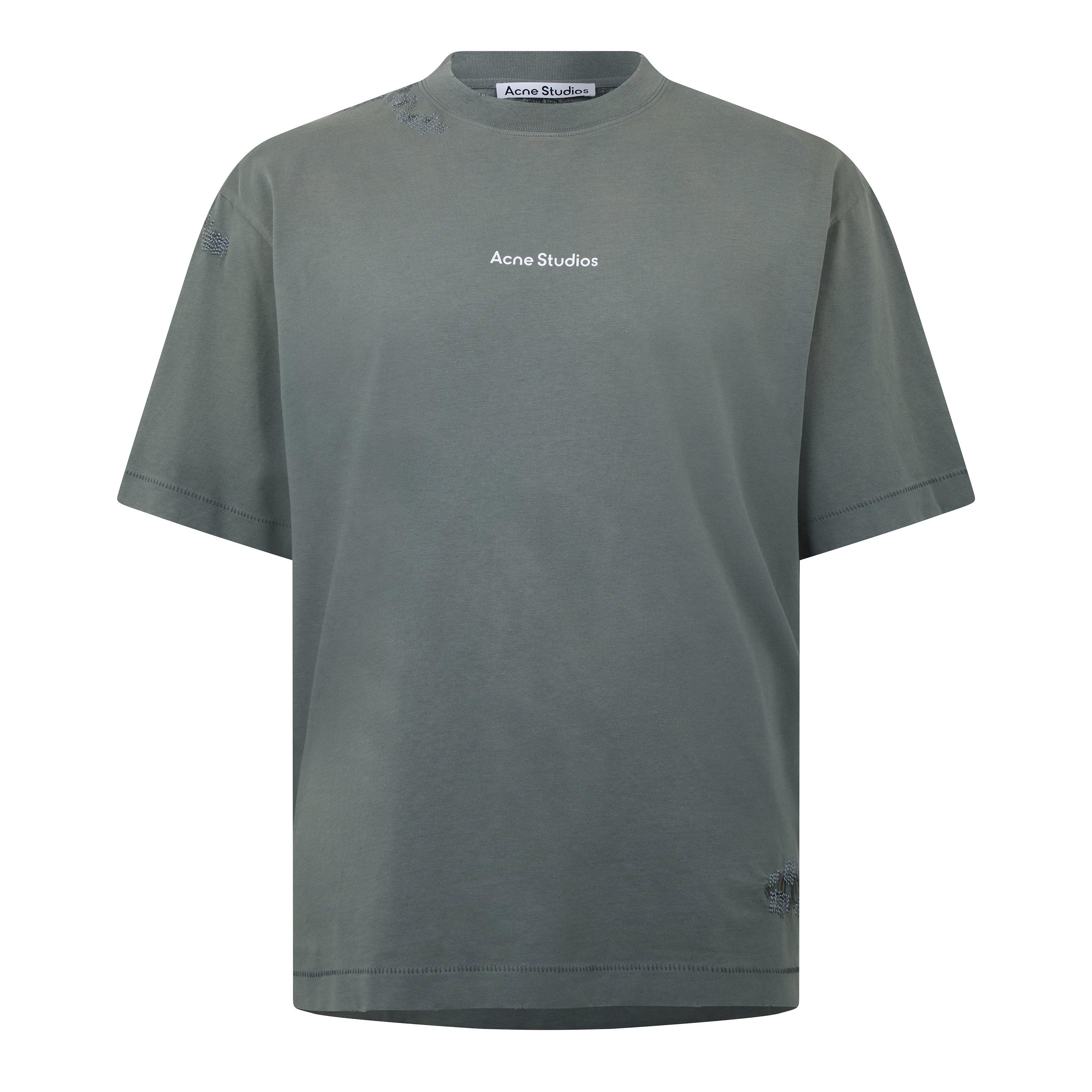 Slate Grey - Acne Studios - Stamp T-Shirt - 1