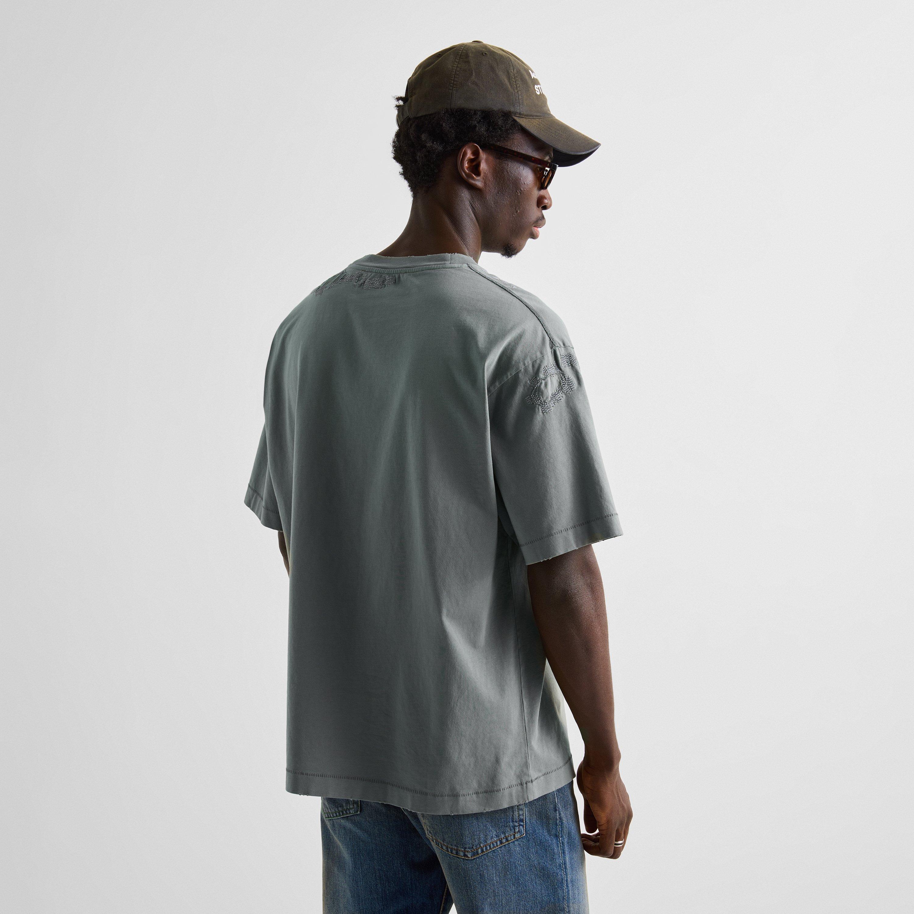 Slate Grey - Acne Studios - Stamp T-Shirt - 4