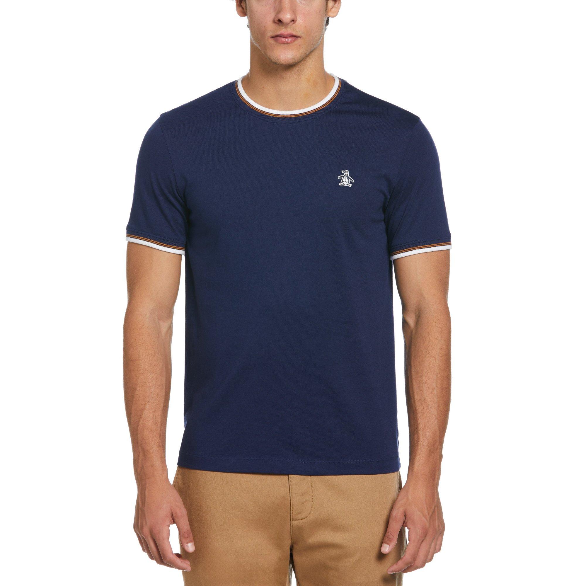 Short-Sleeve Tipped Regular Fit T-Shirt