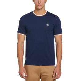 Original Penguin Short Sleeve Tipped T Shirt Mens