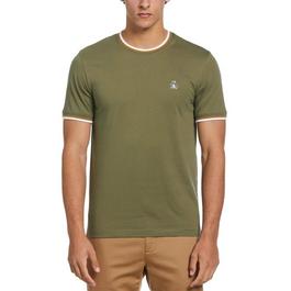 Original Penguin Short Sleeve Tipped T Shirt Mens