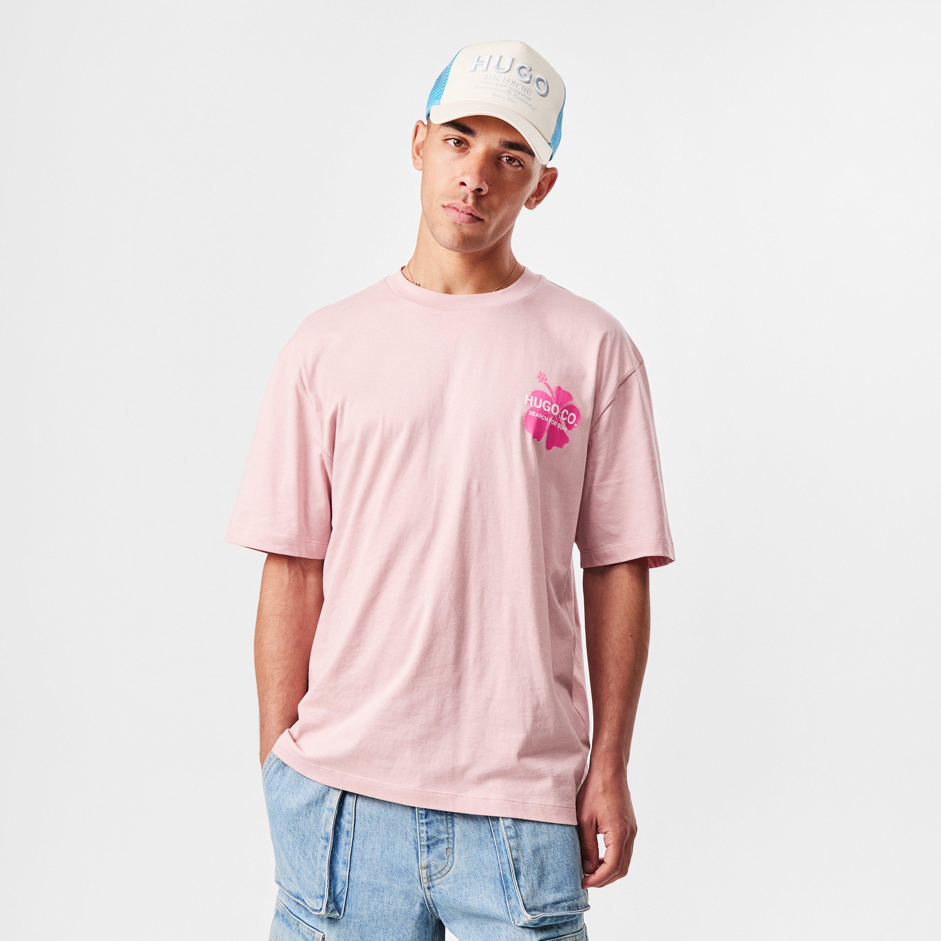 Lt Pas Pink 680 - Hugo - Men's Nodiwop 01 Regular Fit T-Shirt - 3