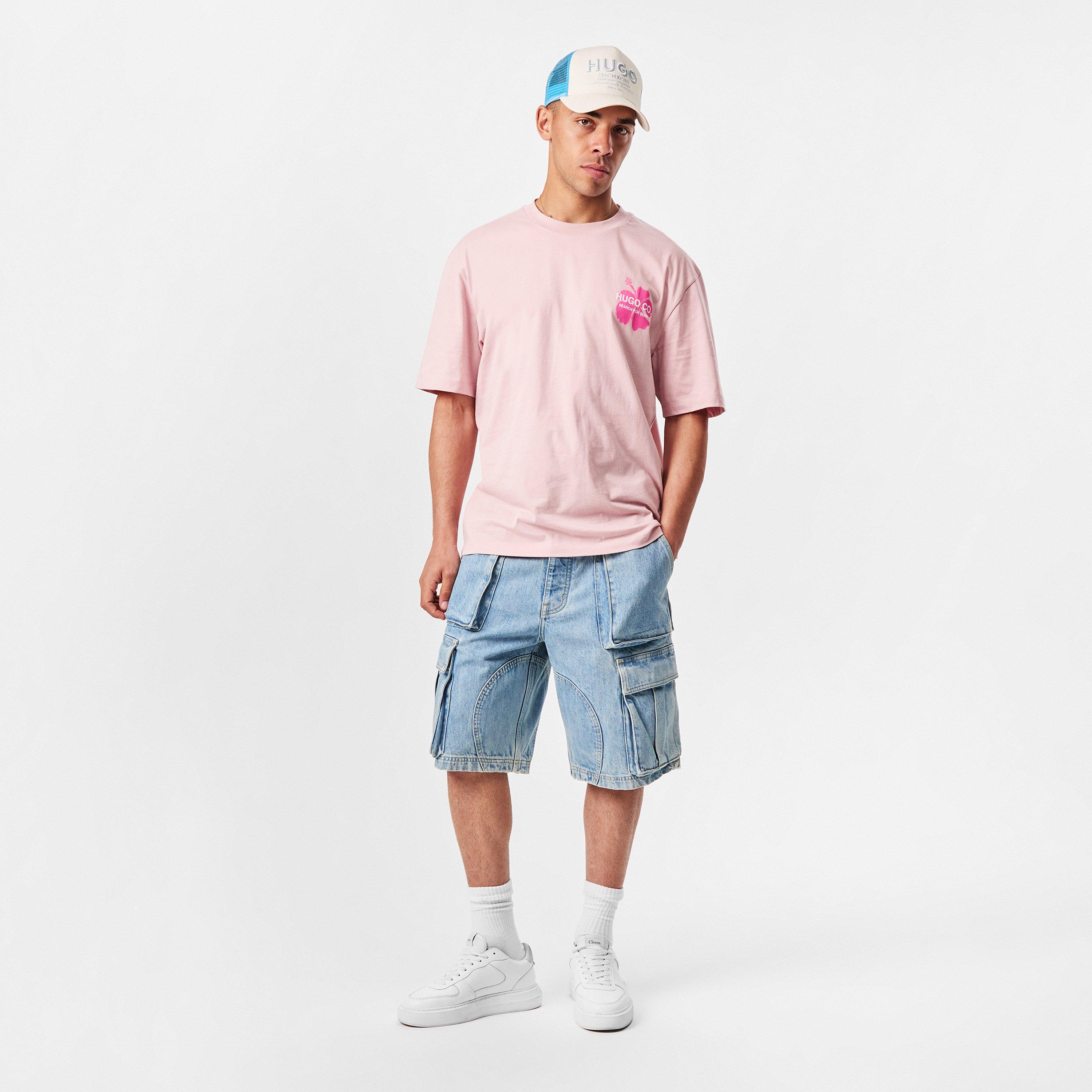 Lt Pas Pink 680 - Hugo - Men's Nodiwop 01 Regular Fit T-Shirt - 6