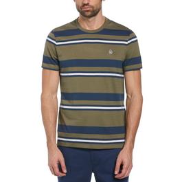 Original Penguin OP Striped T Shirt Mens