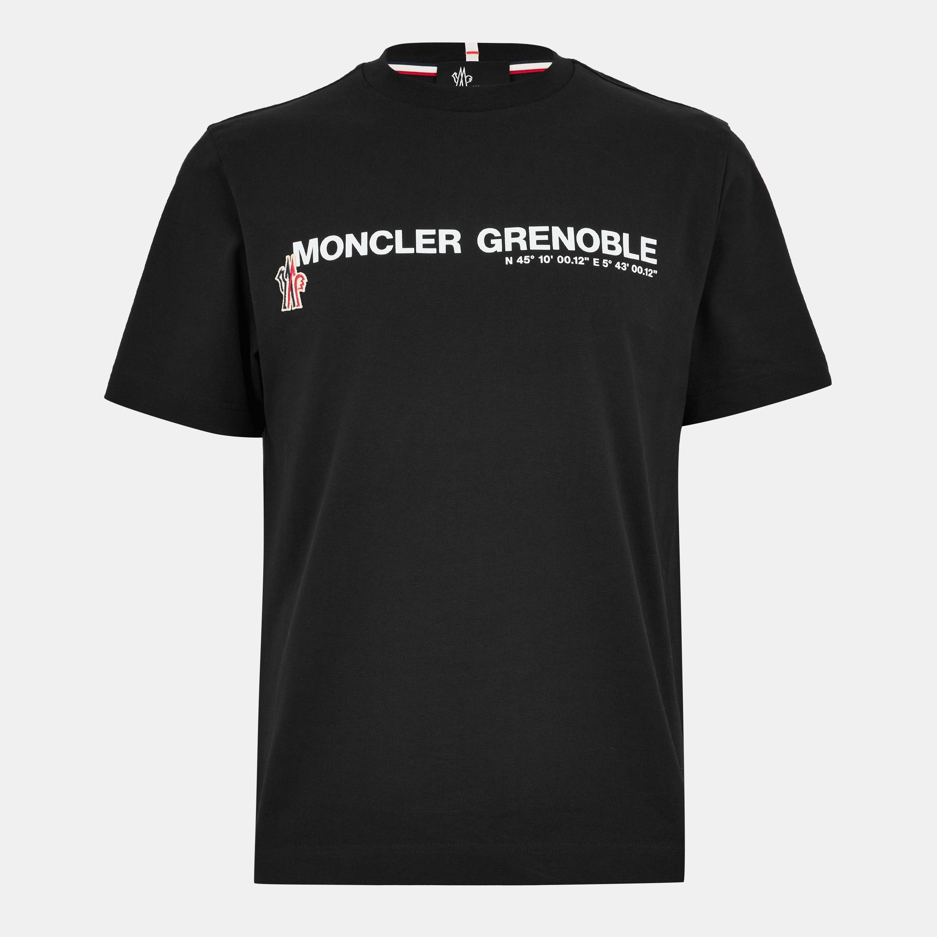 Black 999 - Moncler Grenoble - Men's Logo T-Shirt - 1