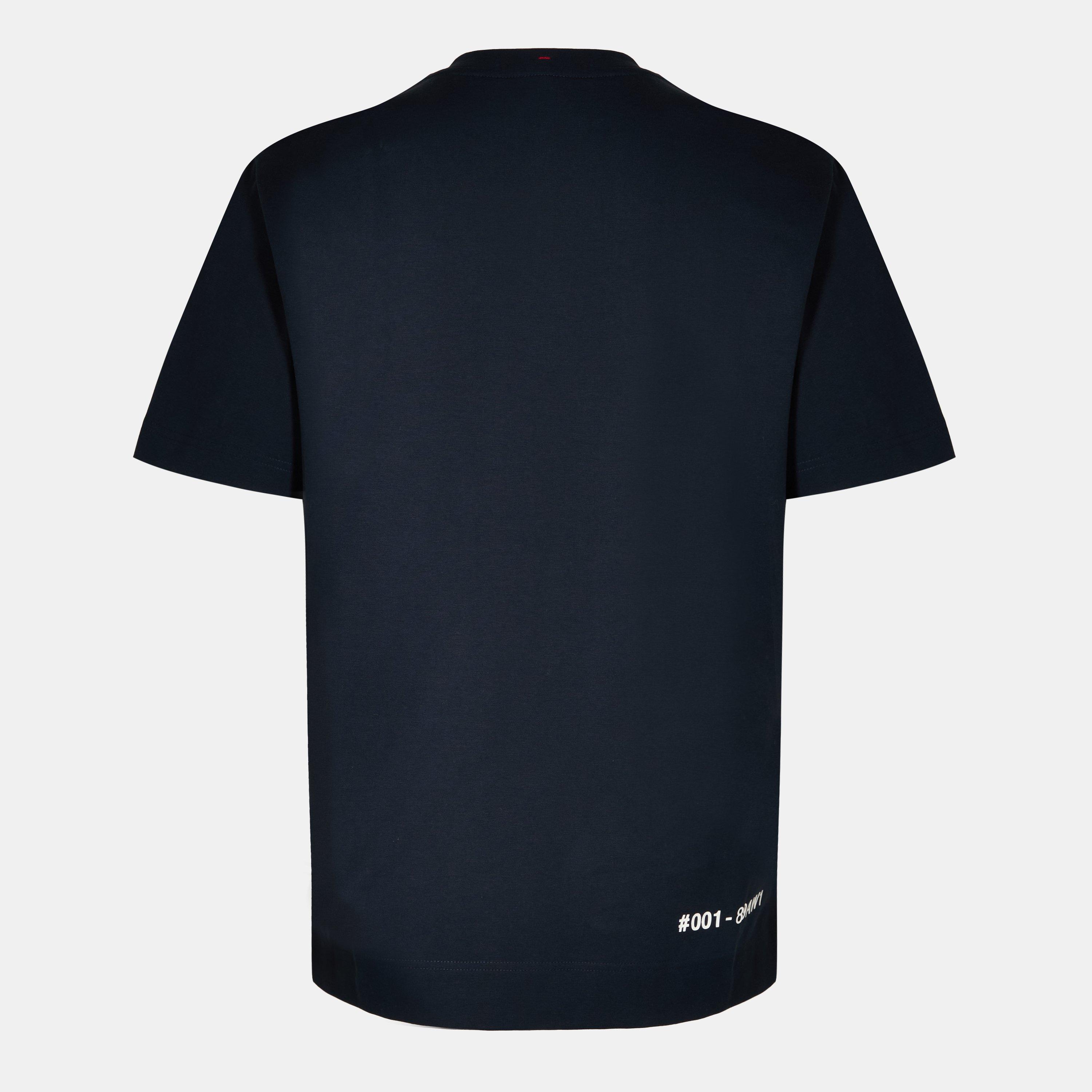 Navy 740 - Moncler Grenoble - Men's Logo T-Shirt - 2