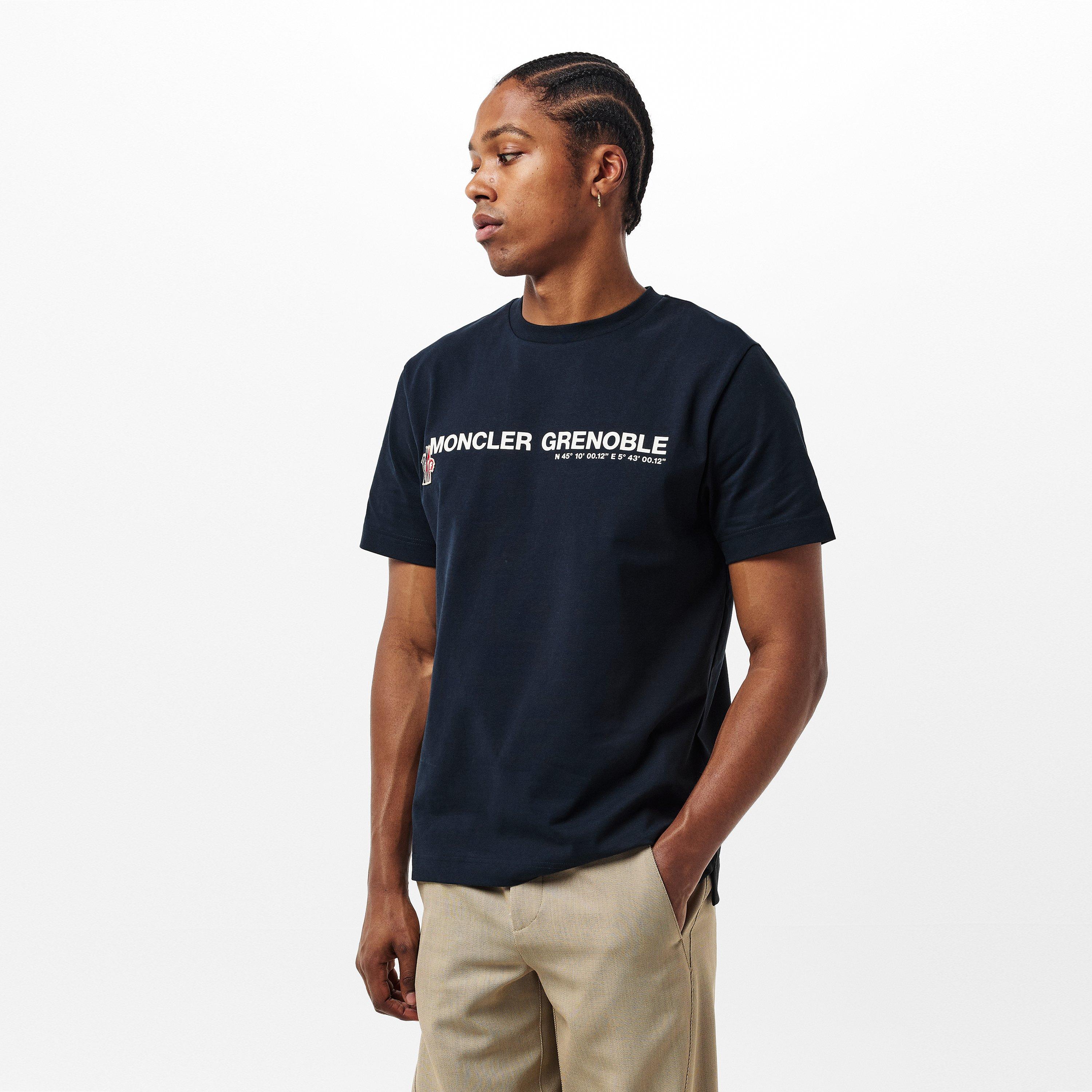 Navy 740 - Moncler Grenoble - Men's Logo T-Shirt - 3