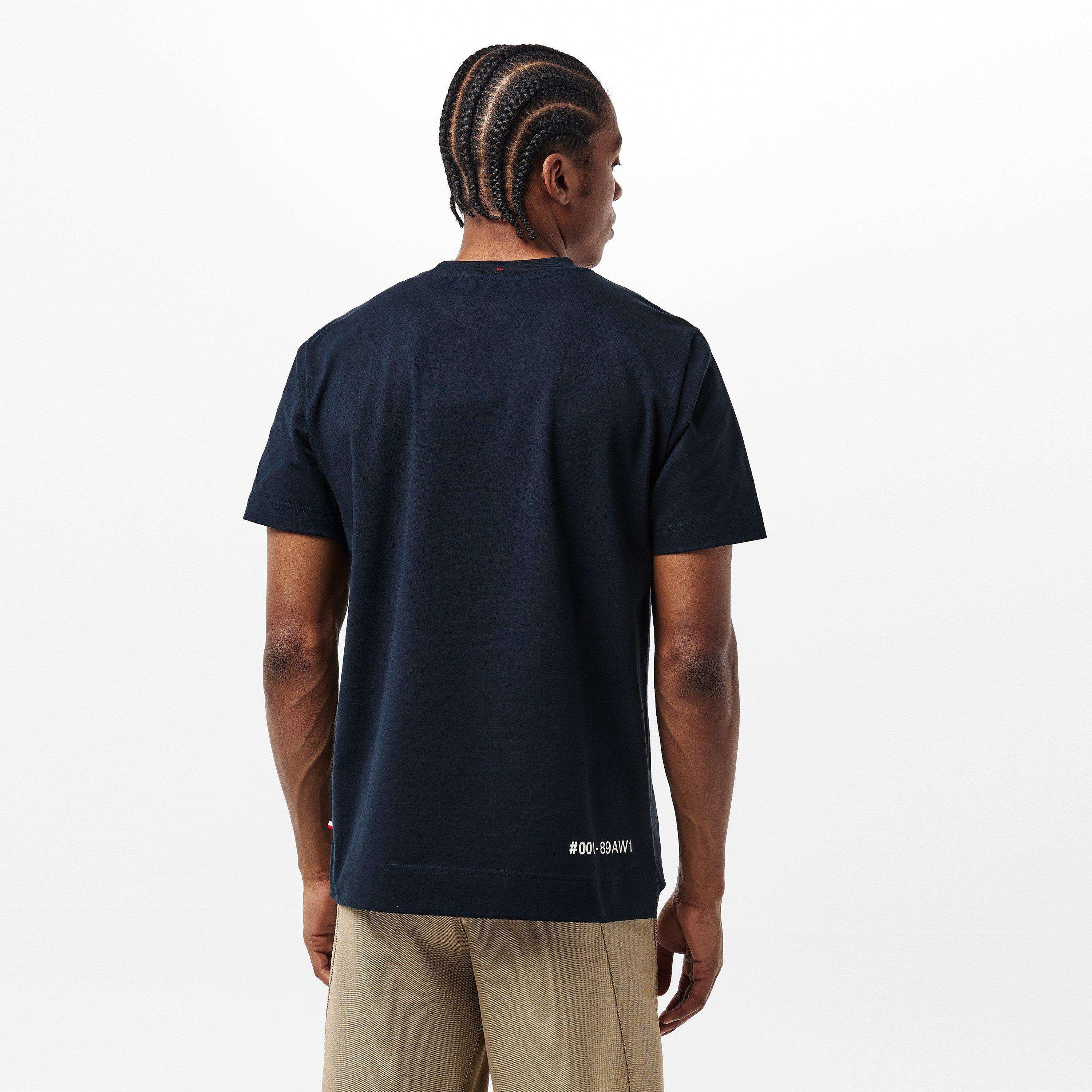 Navy 740 - Moncler Grenoble - Men's Logo T-Shirt - 4