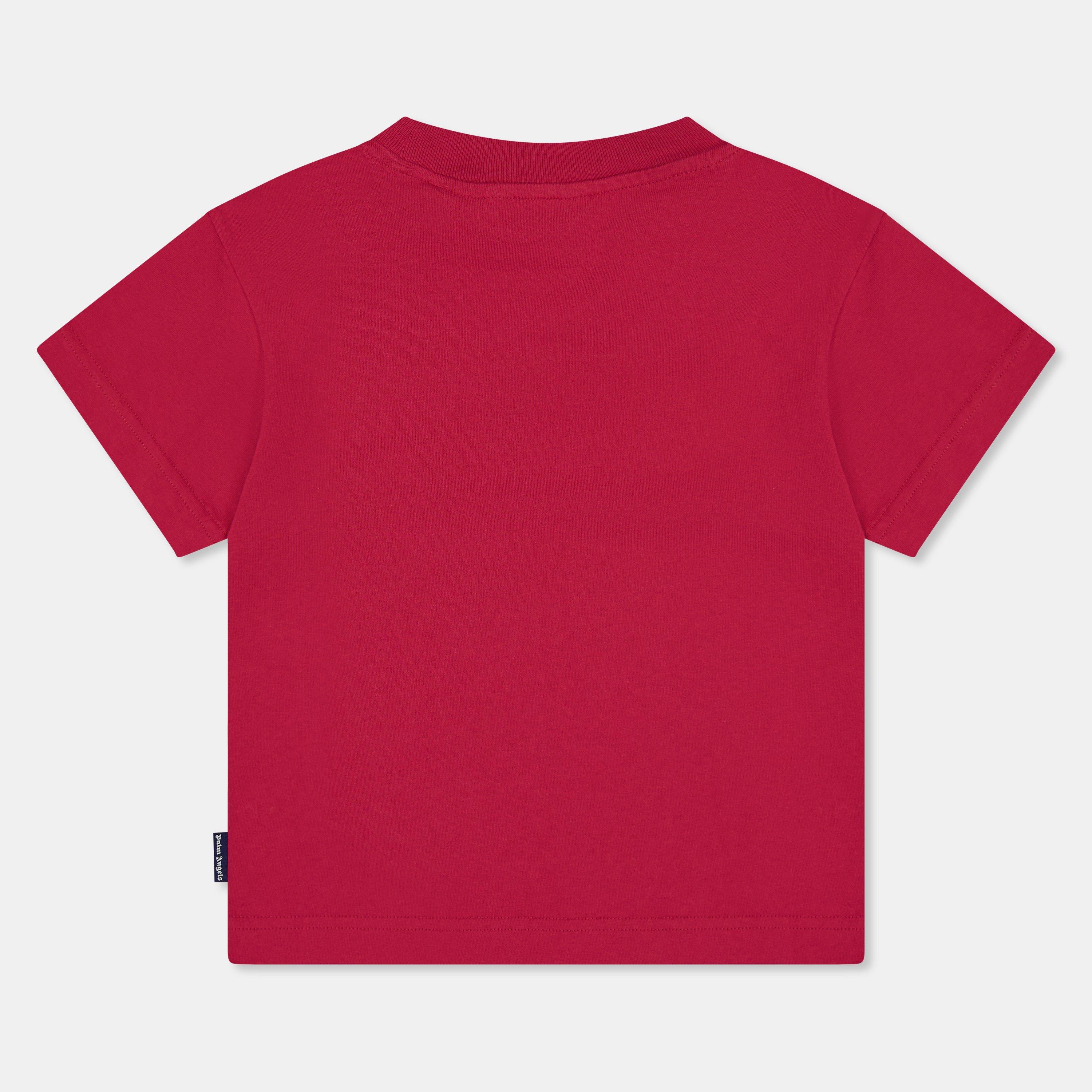 Red/Pnk 3B03 - Palm Angels - Kids Regular Fit T-Shirt - 2