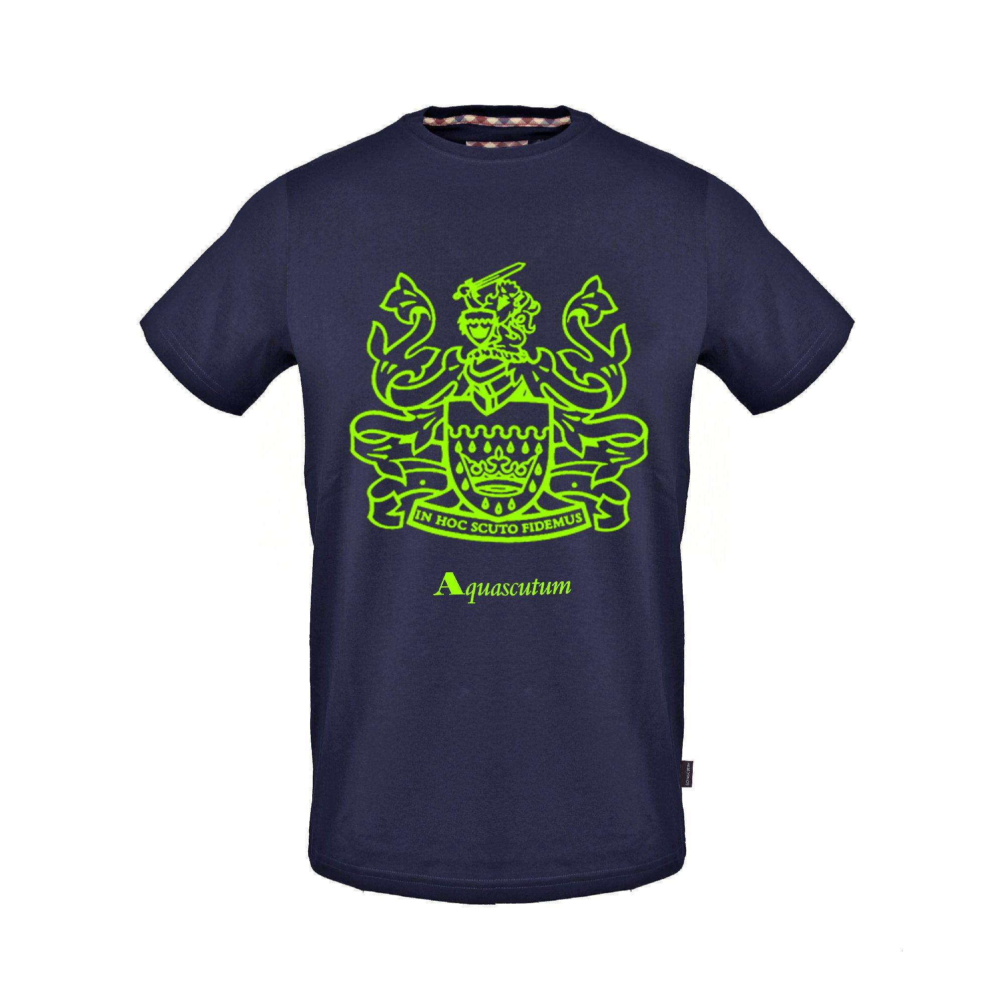 Navy - Aquascutum - Men's T-Shirt - 1