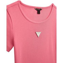 Guess Kids' Knitted Logo Slim Fit T-Shirt