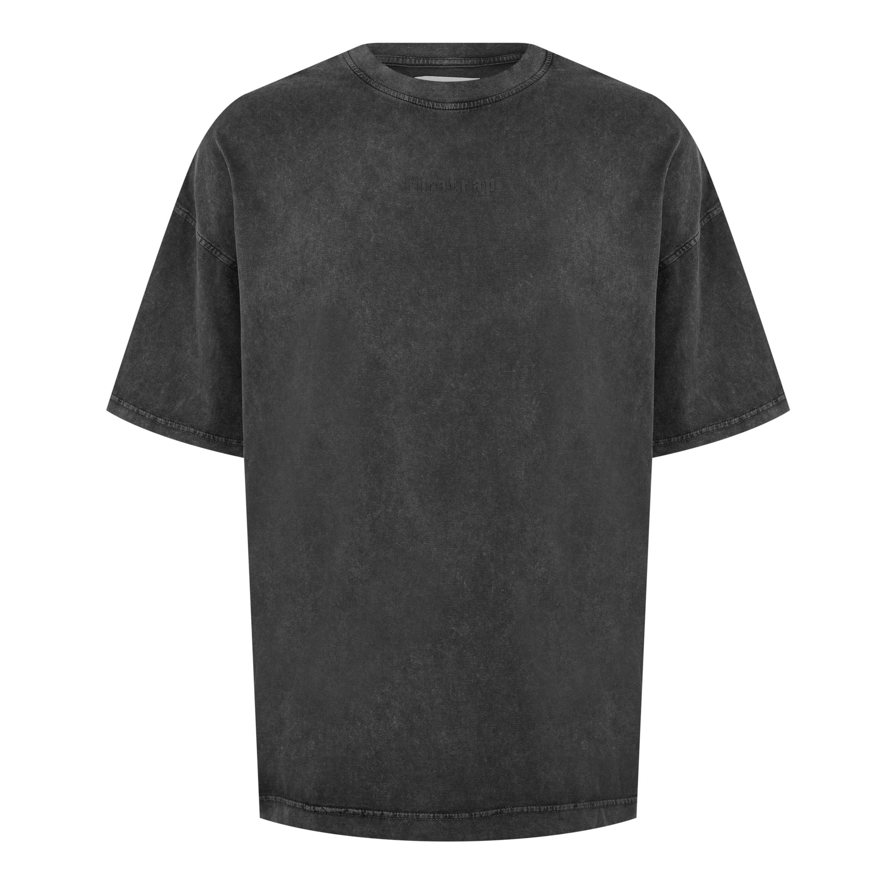 Charcoal - Firetrap - Wash Boxy T-Shirt - 5