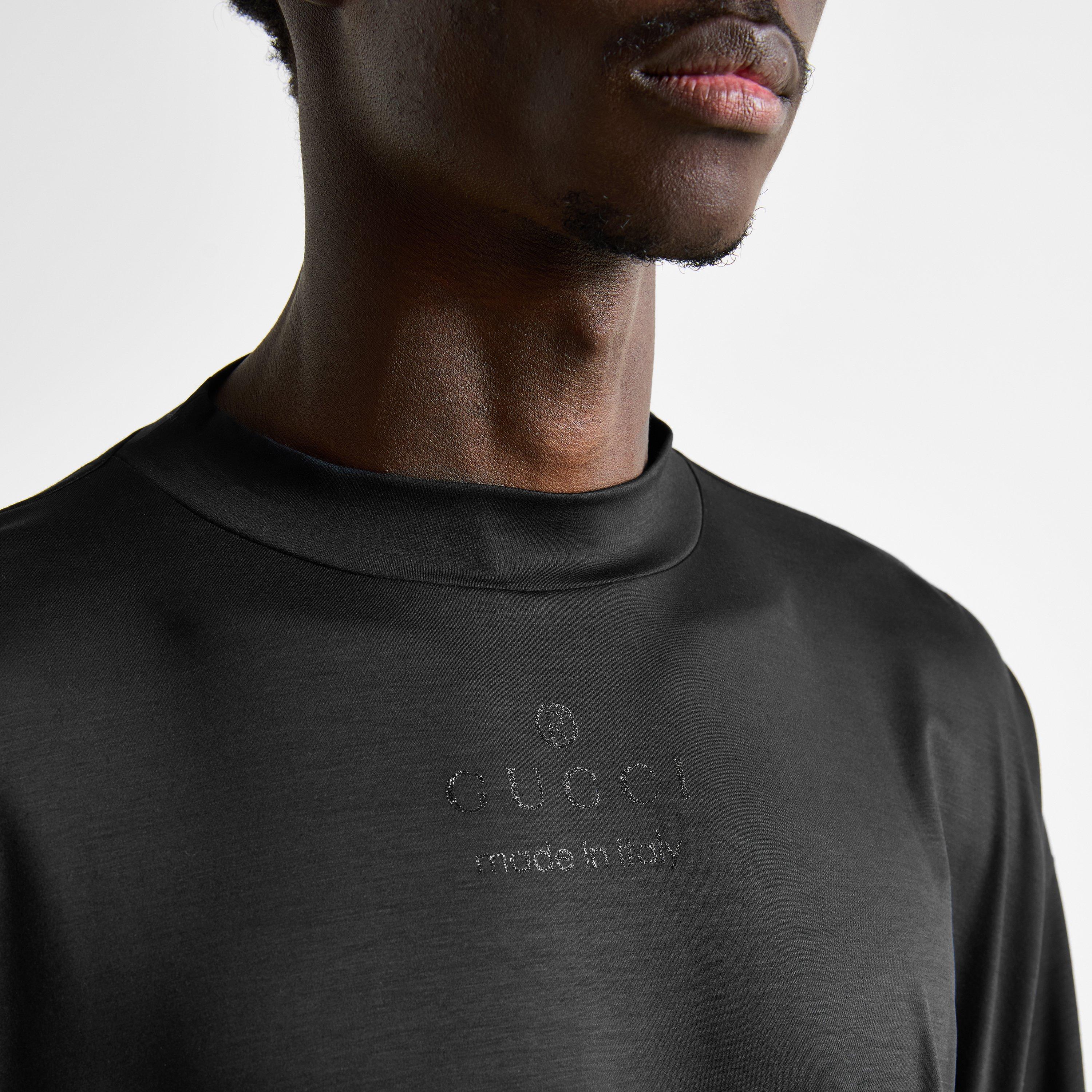 Black/Mc - Gucci - Men's OS Logo Modal Oversized-Fit T-Shirt - 5
