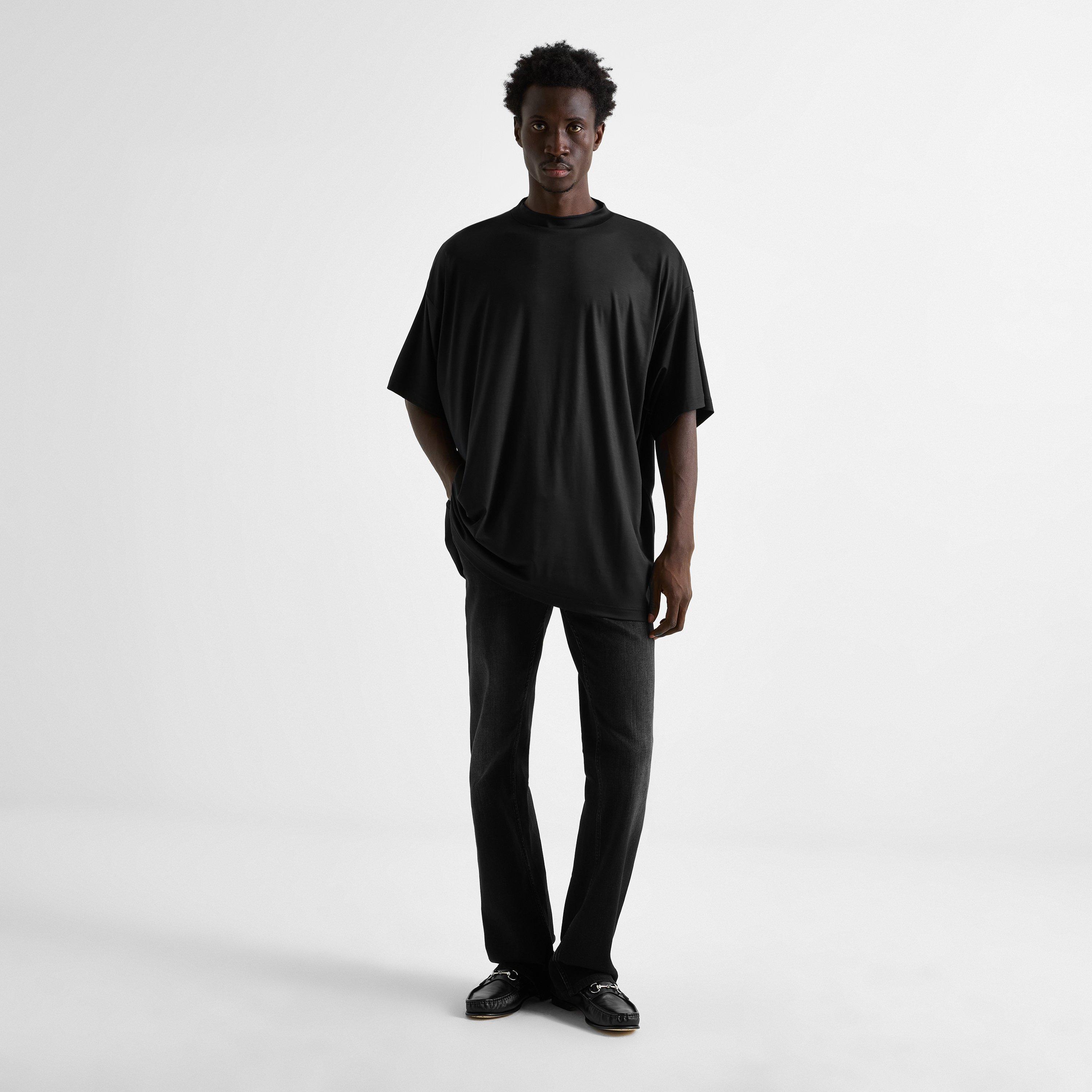 Black/Mc - Gucci - Men's OS Logo Modal Oversized-Fit T-Shirt - 6