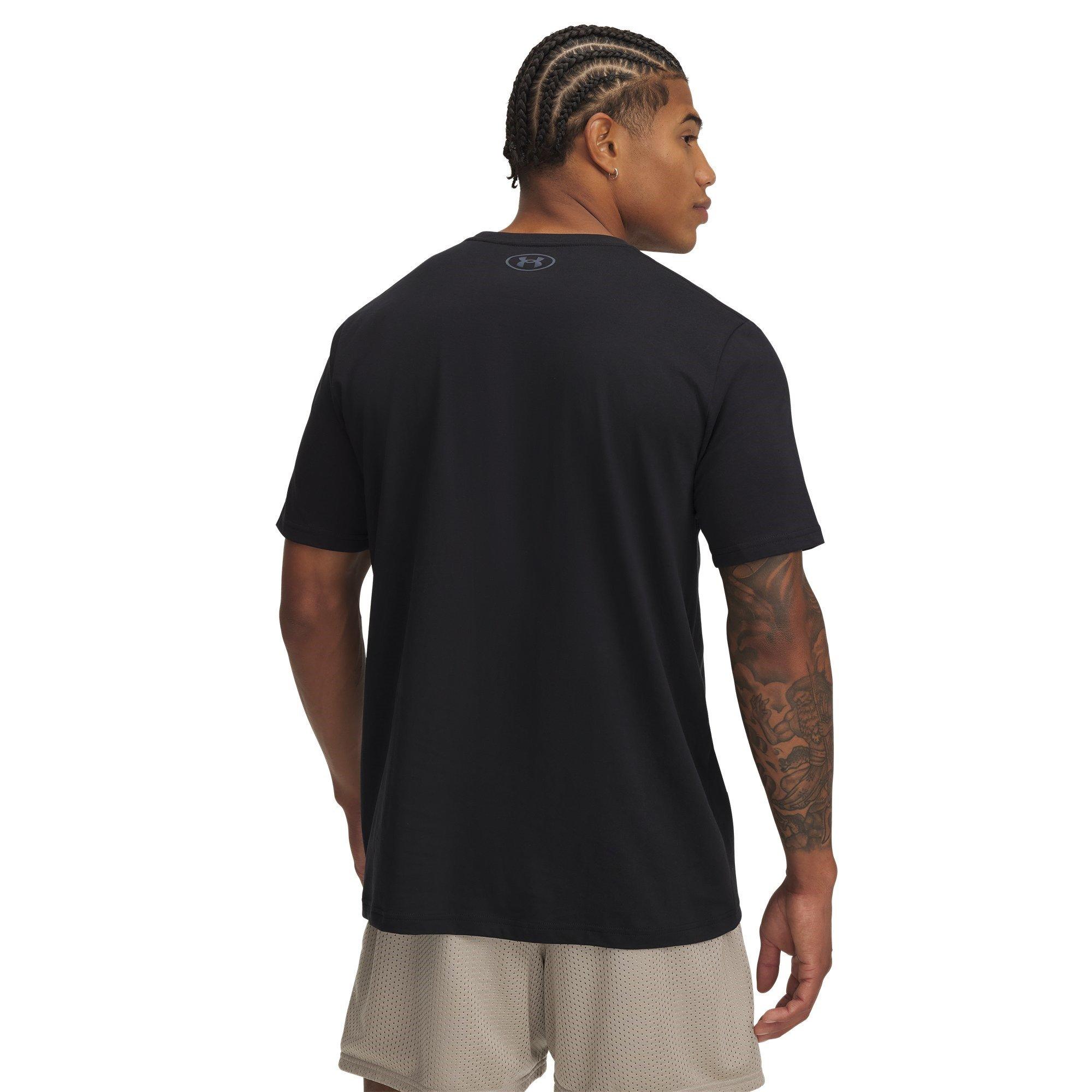 Blk/DownpourGry - Under Armour - Regular Fit Fly Logo T-Shirt - 2