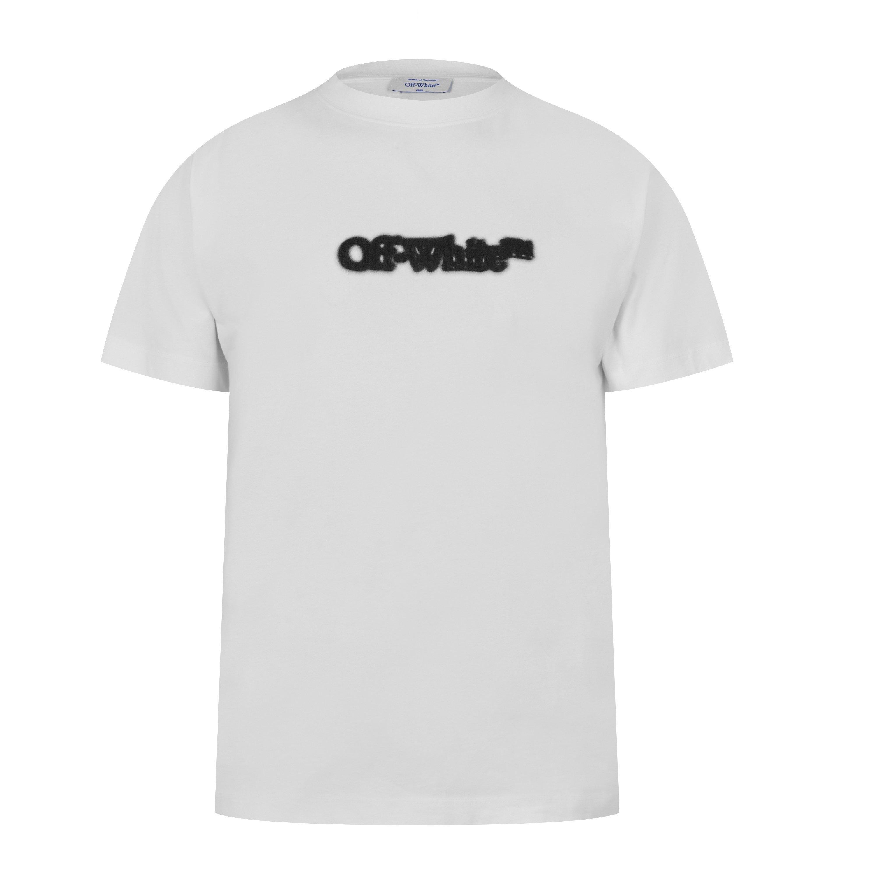 White/Black - Off White - Men's Spray Arrow T-Shirt, Distinctive Logo - 7