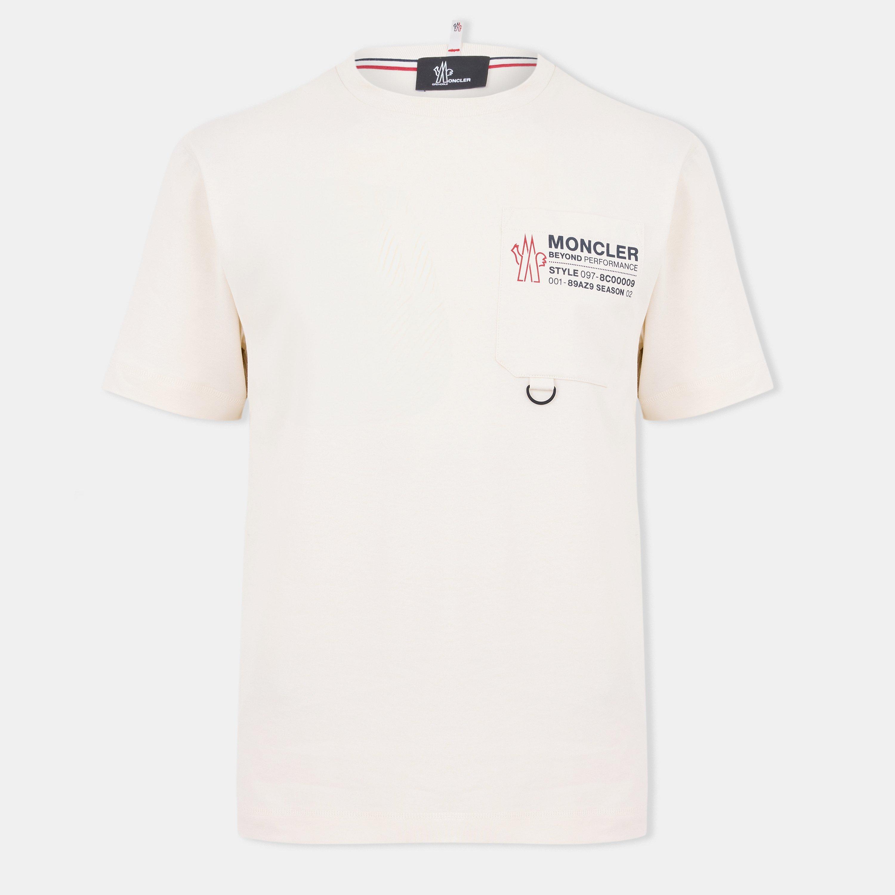 White 034 - Moncler Grenoble - Men's Pocket T-Shirt - 1