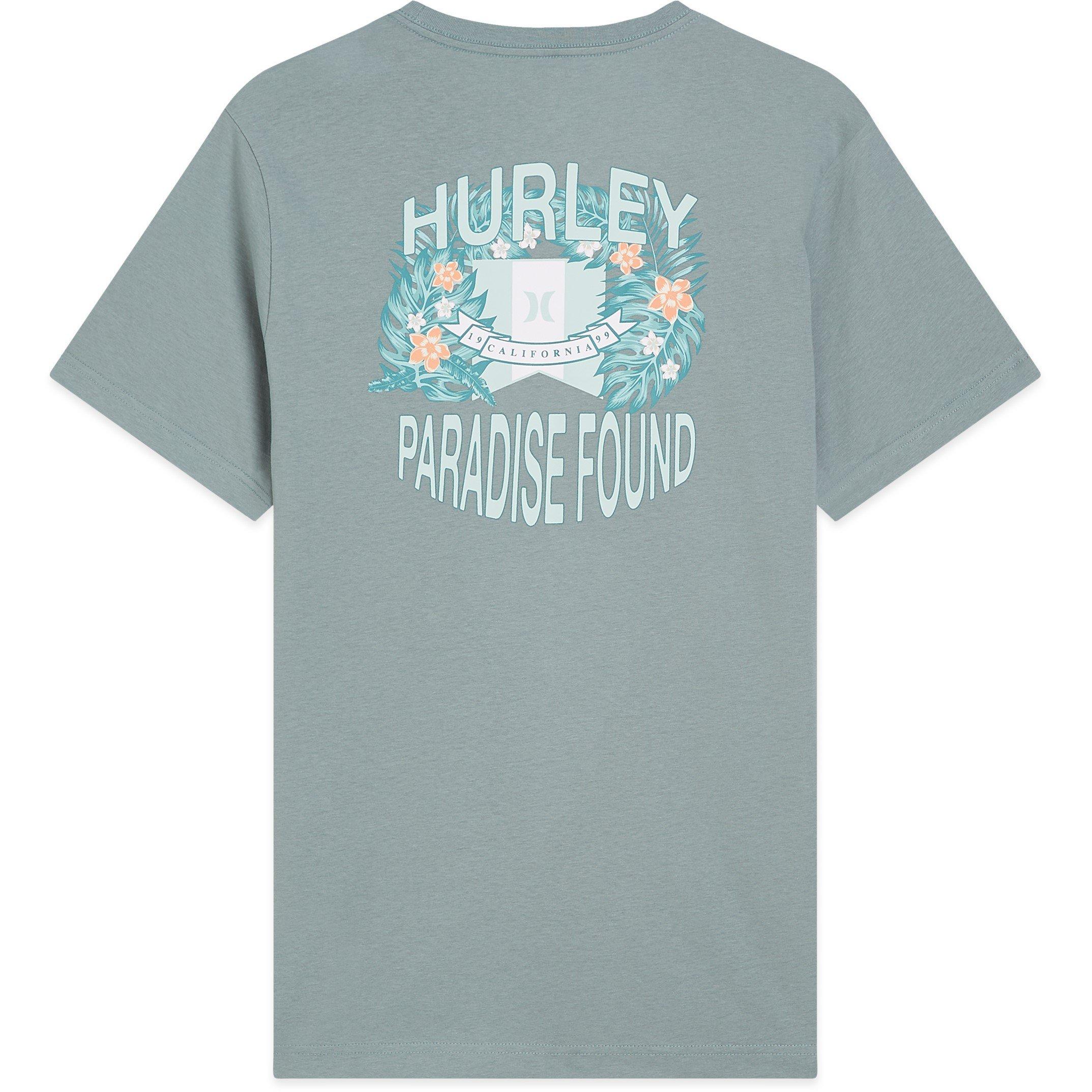 Hurley Men's Graphic T-Shirt - Grey/Blue - Medium