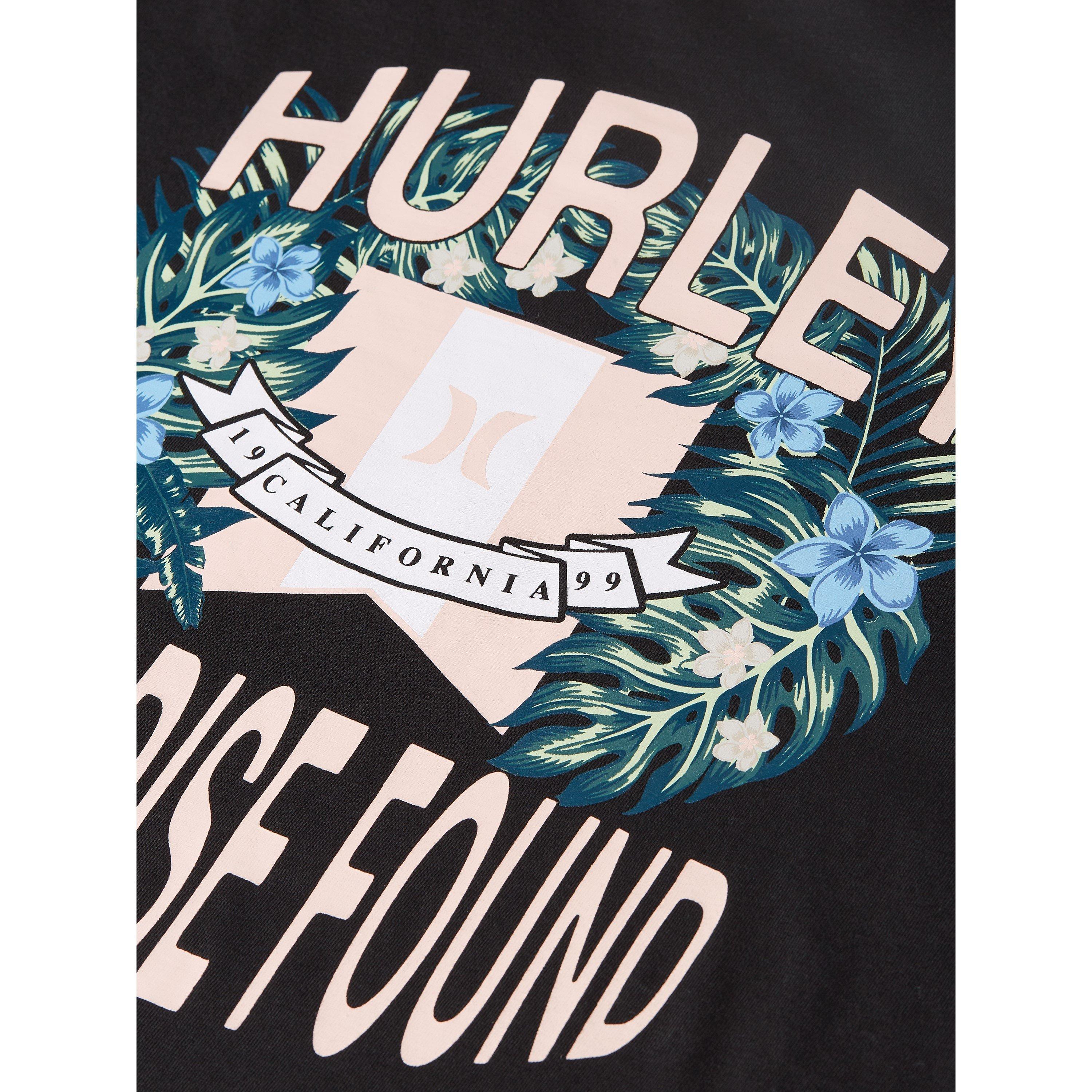 Grey/Blue - Hurley - Graphic T-Shirt - 2