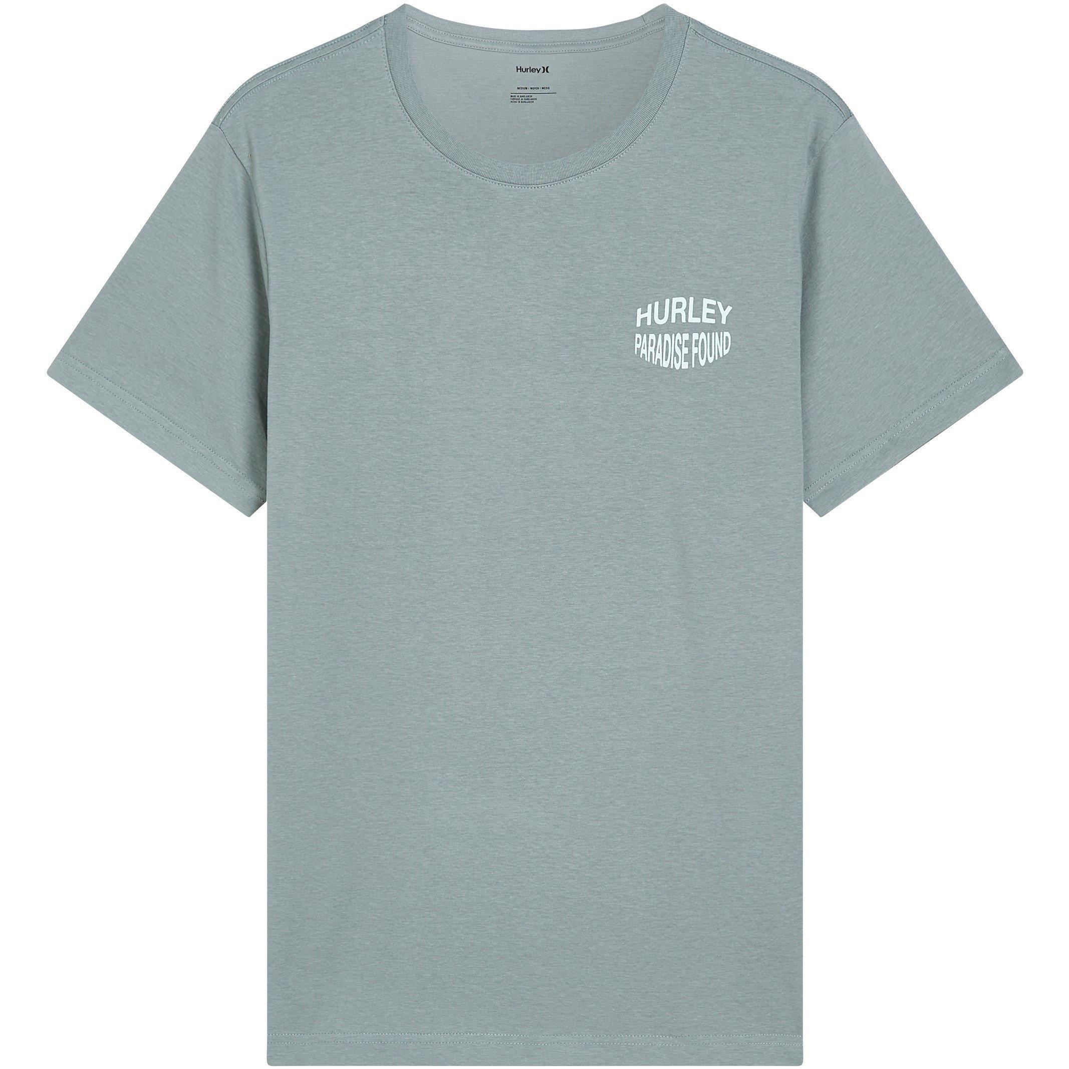 Grey/Blue - Hurley - Graphic T-Shirt - 3