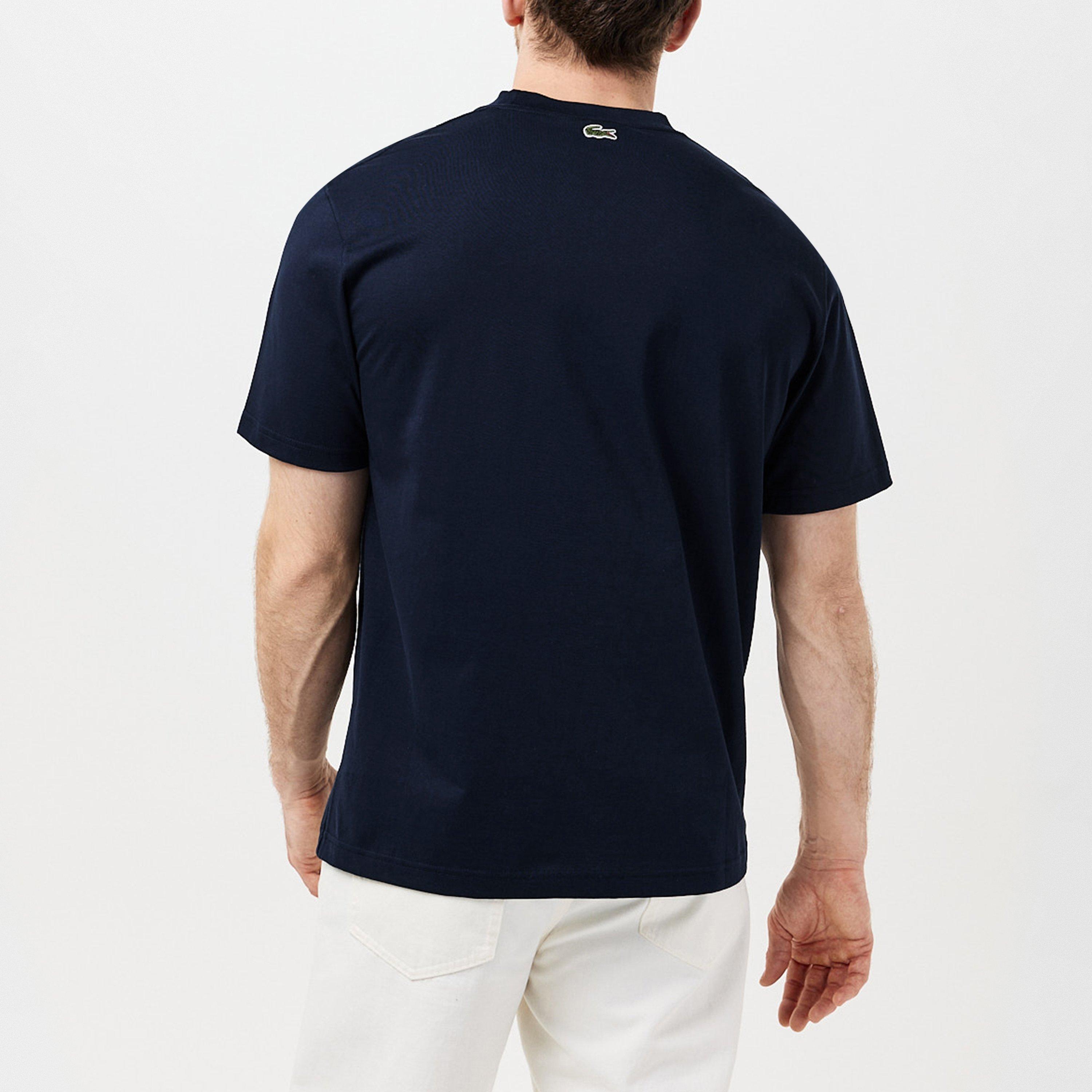 Navy Blue - Lacoste - Croc Tee - 4