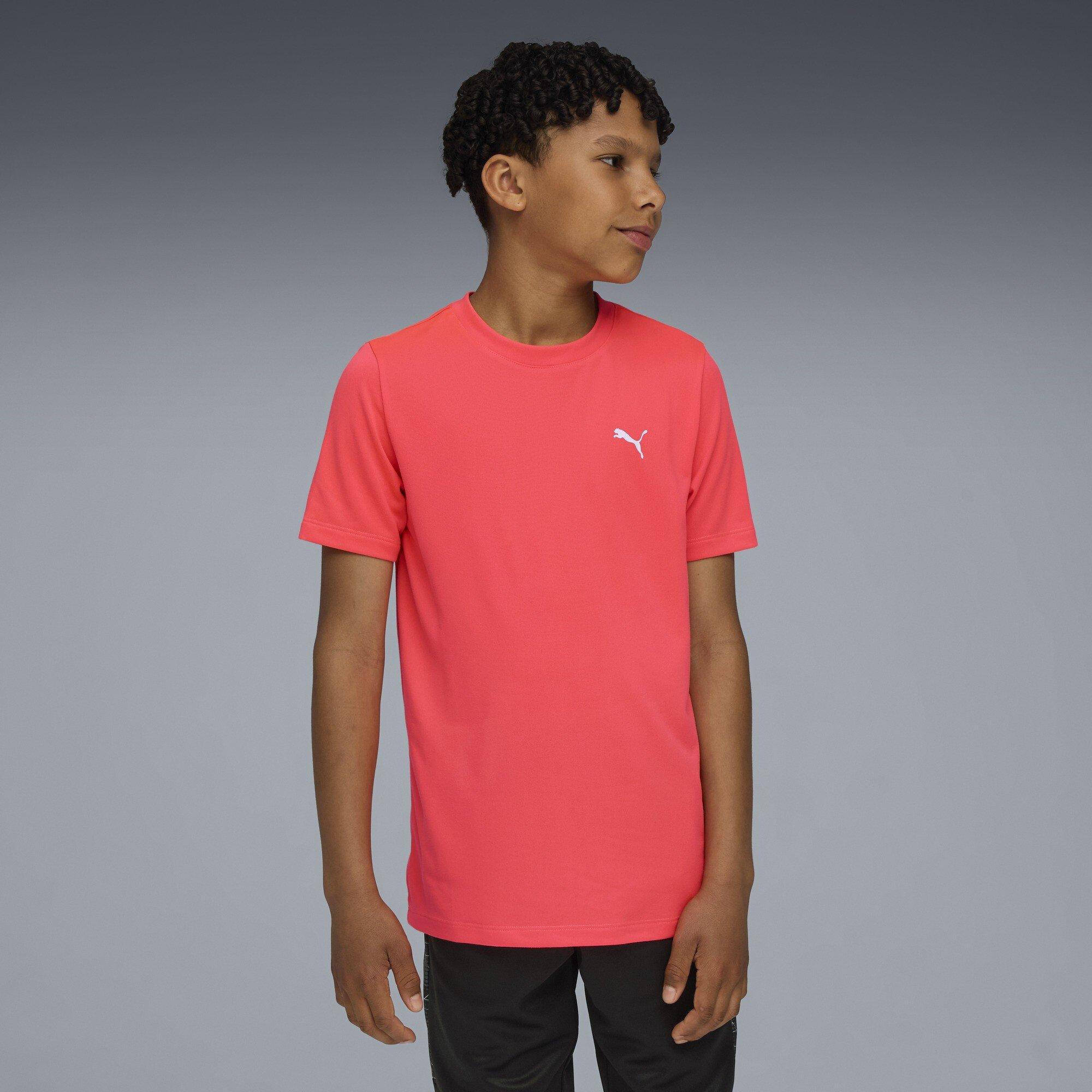 GlowingRed-W - Puma - Unisex Kids' Tad Essentials T-Shirt - 3