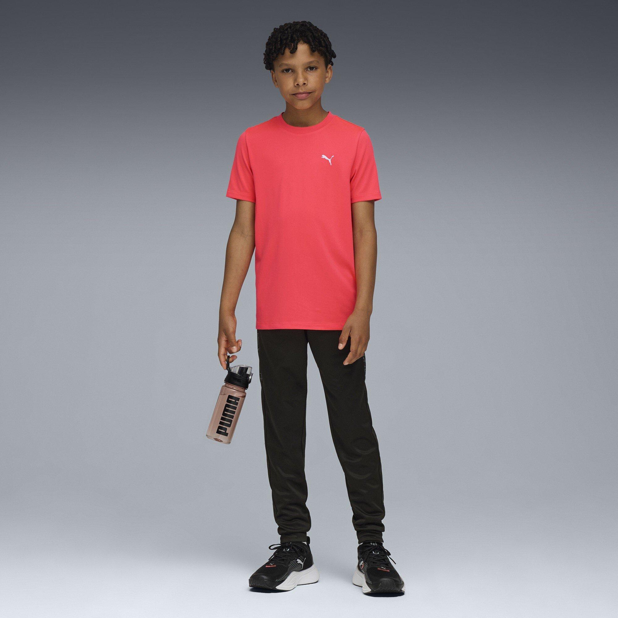 GlowingRed-W - Puma - Unisex Kids' Tad Essentials T-Shirt - 5