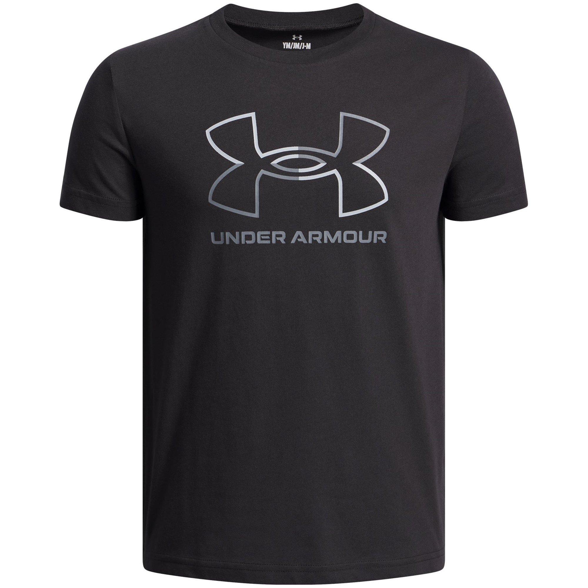 Black - Under Armour - Kids' Foundation Short-Sleeve Regular Fit T-Shirt - 1