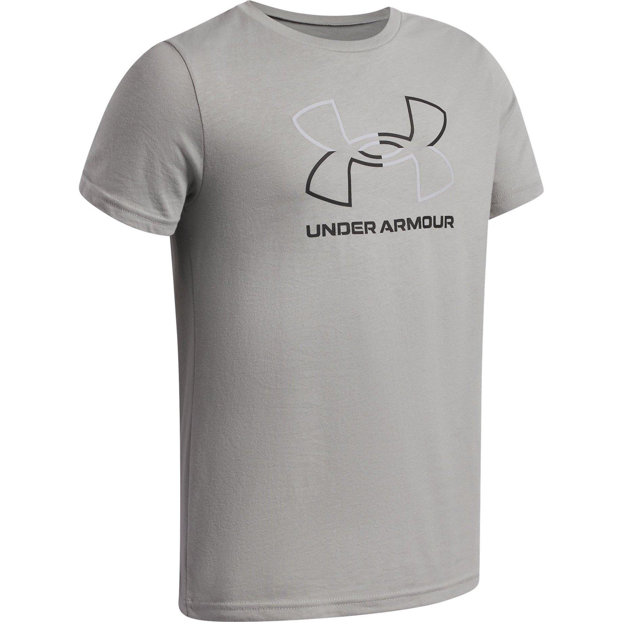 Titan/Grün - Under Armour - Kids' Foundation Short-Sleeve Regular Fit T-Shirt - 3