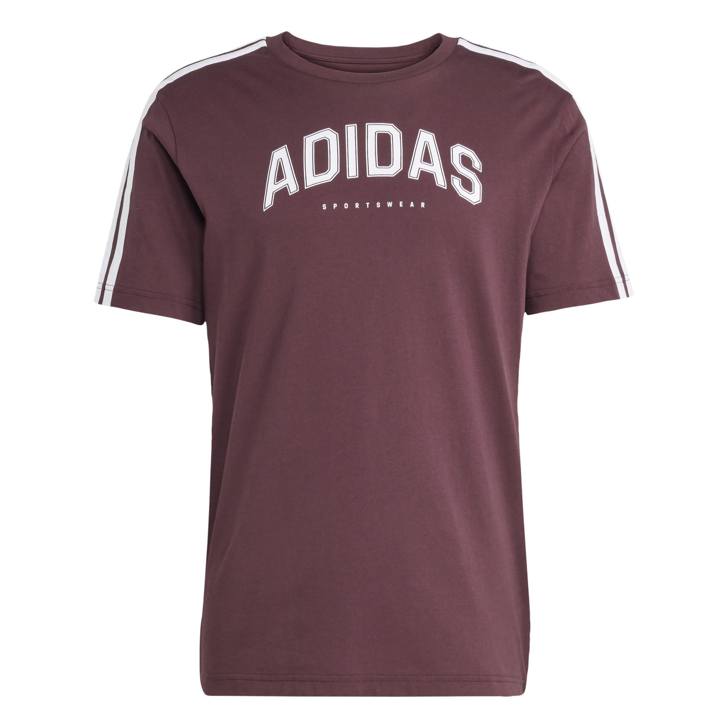 Aurora Ruby - adidas - Codes Collegiate Linear Graphic T-Shirt Mens - 1