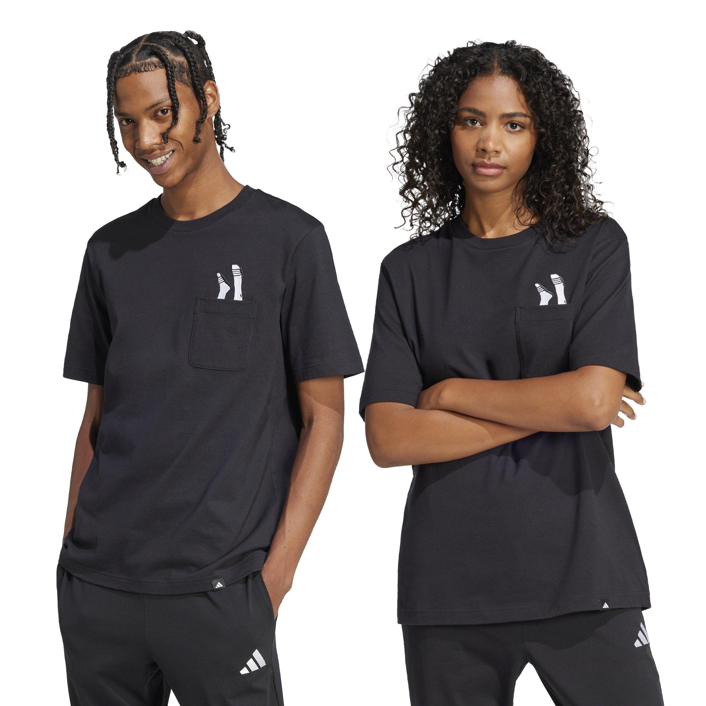 adidas | Lounge Slides Graphic Pocket T-Shirt Adults | Sports Direct