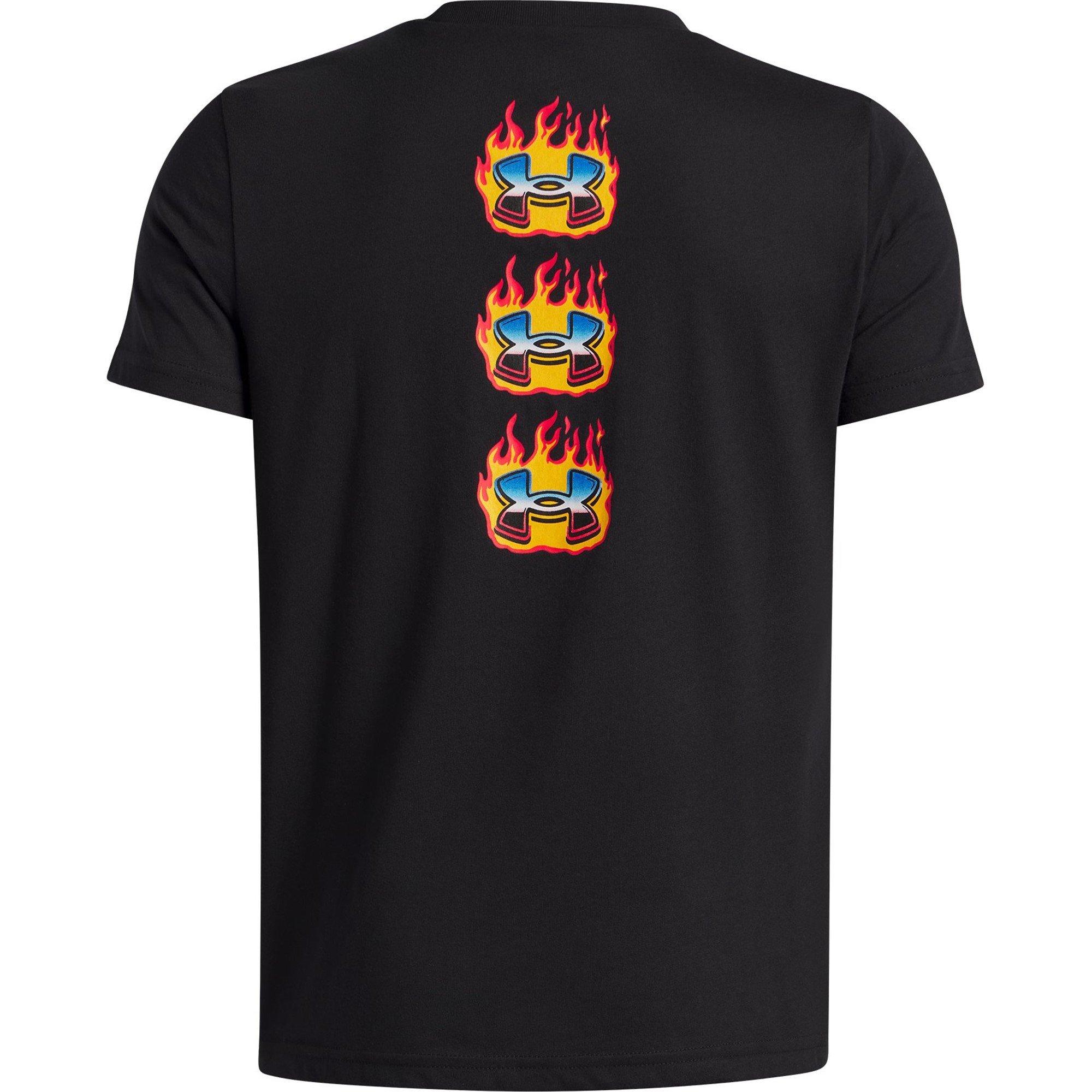 Nero - Under Armour - Flame Short-Sleeve Regular Fit T-Shirt - 2