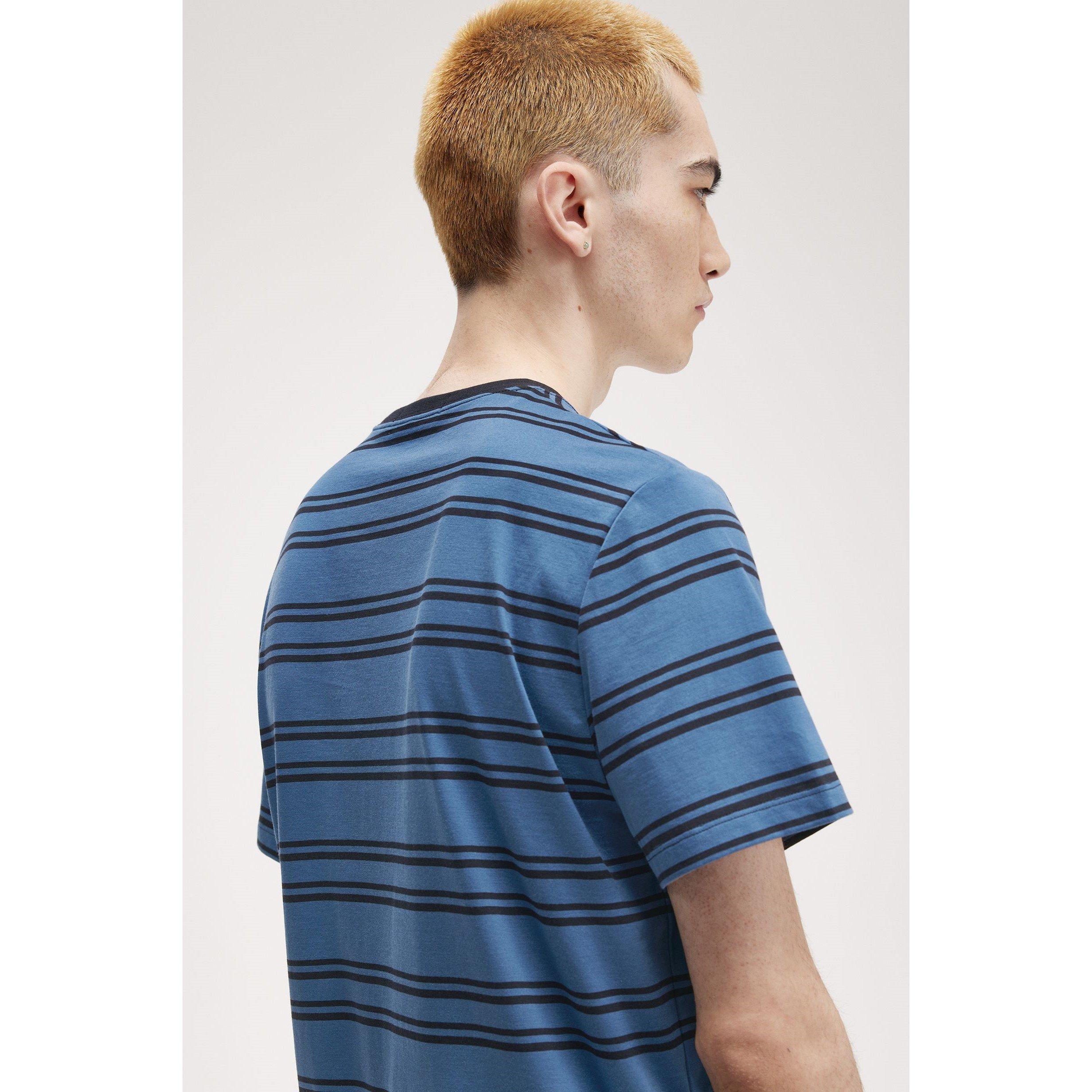 Midnight R21 - Fred Perry - Men's Fine Stripe Regular Fit T-Shirt - 4