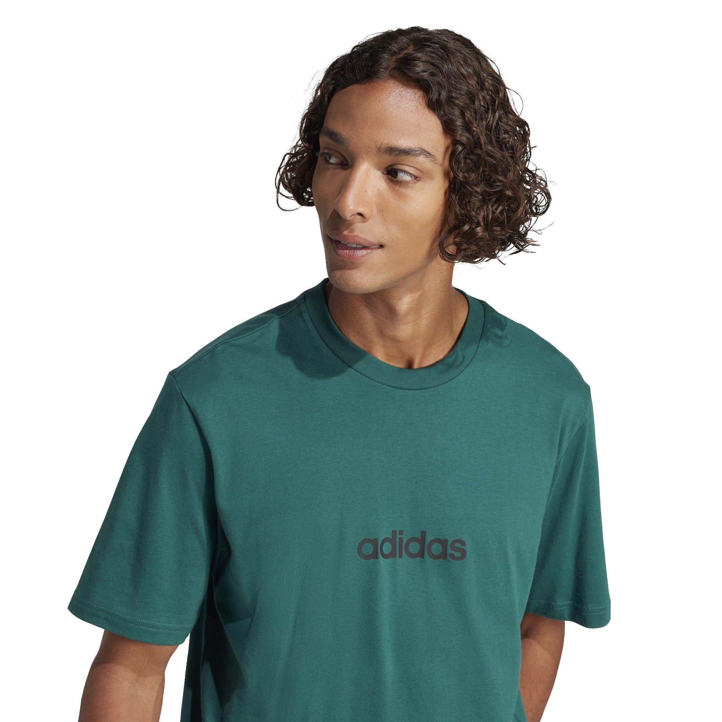 adidas | Essentials Linear Single Jersey T-shirt Adults | Sports Direct