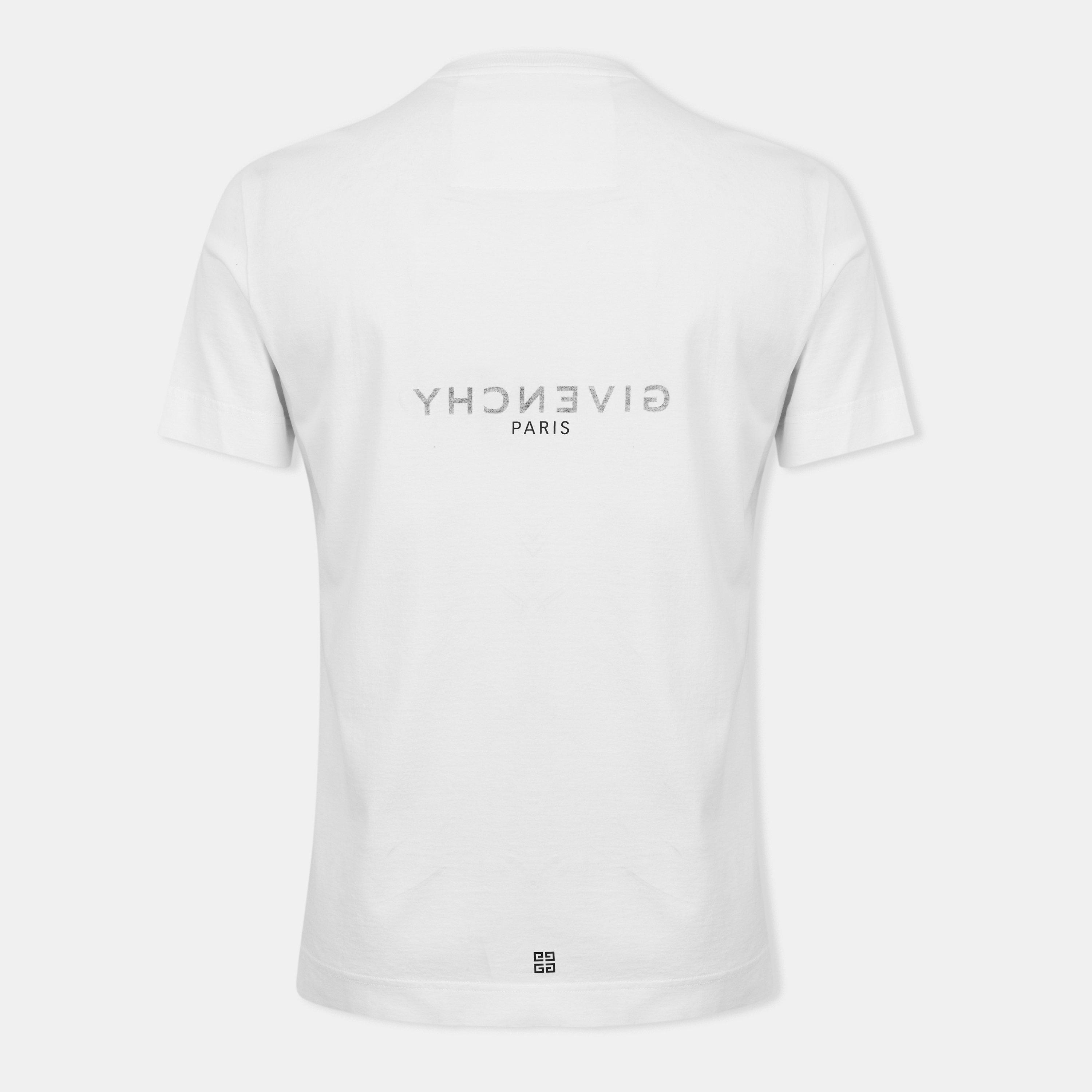 White - GIVENCHY - Reverse Logo T Shirt - 2