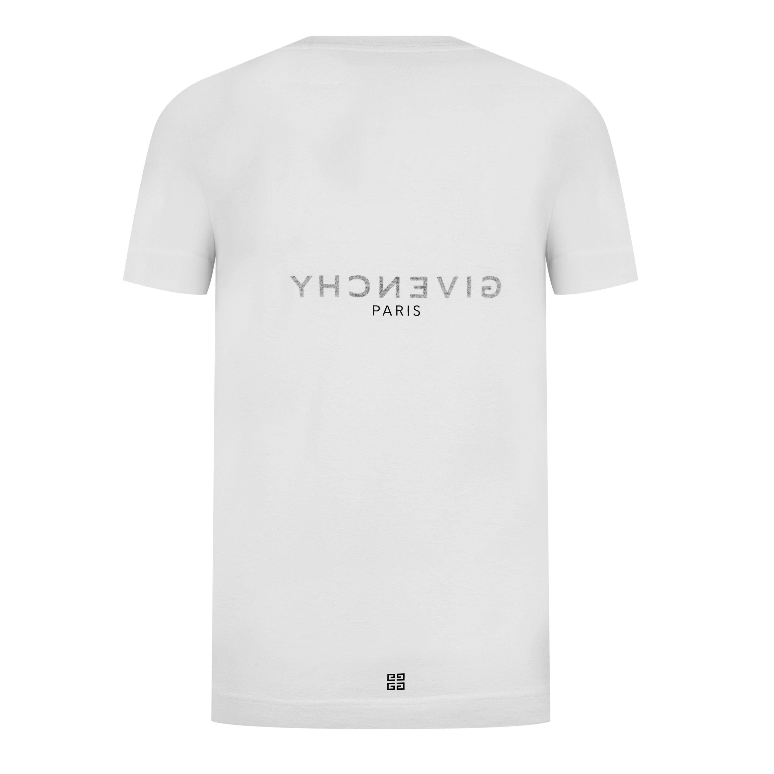 White - GIVENCHY - Reverse Logo T Shirt - 8
