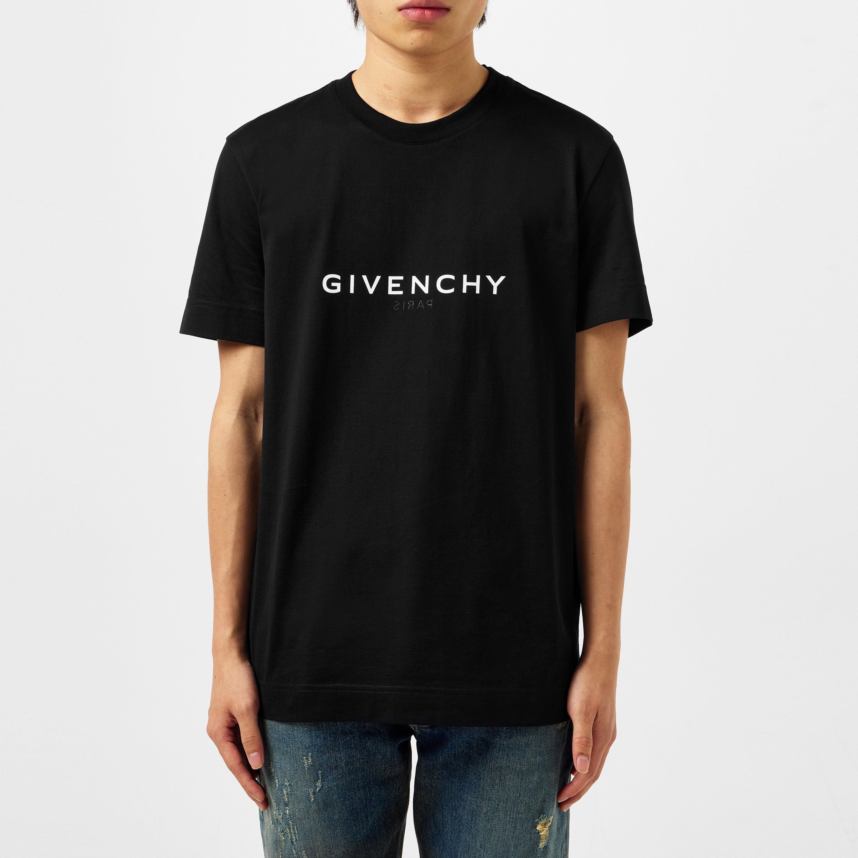 Black - GIVENCHY - Reverse Logo T Shirt - 3