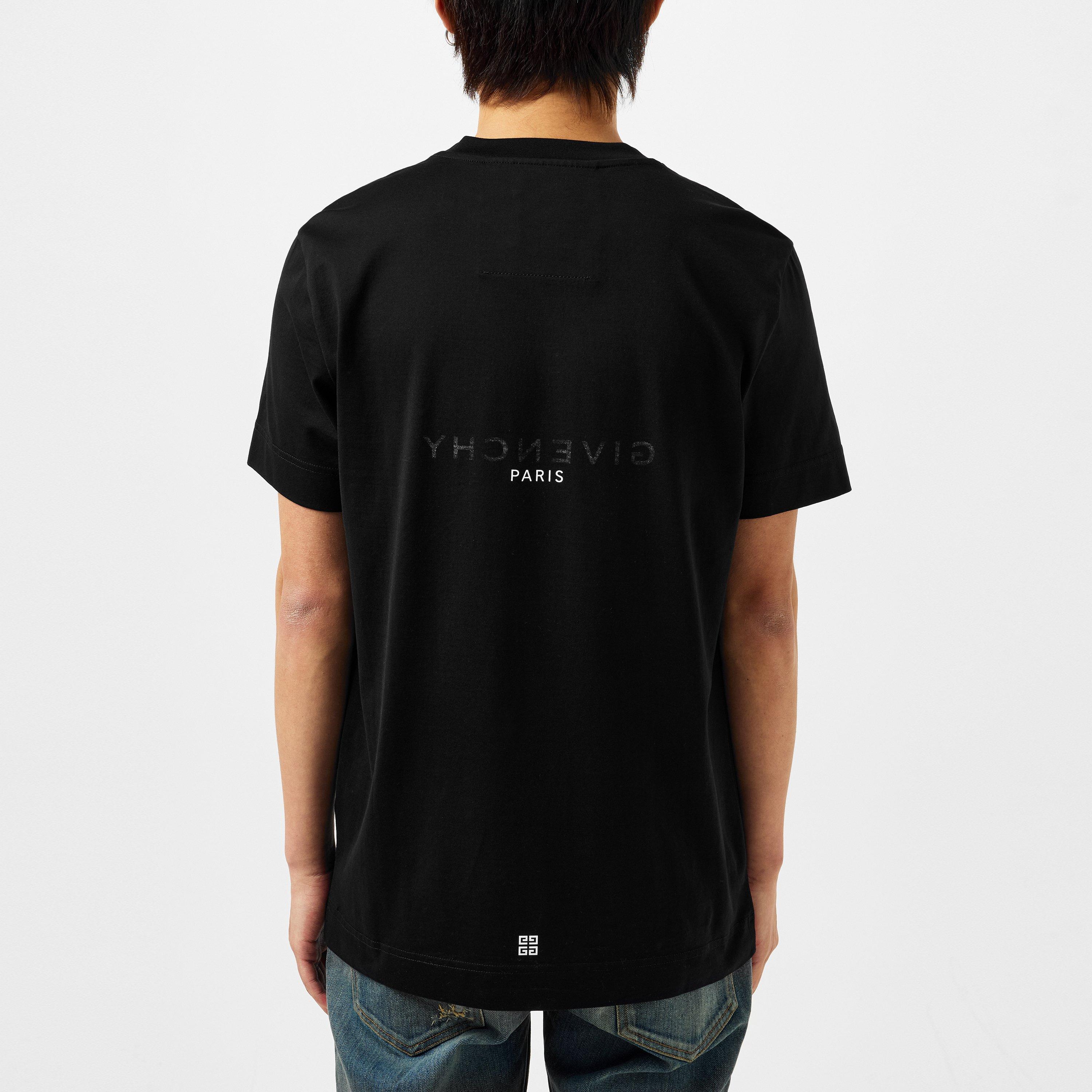 Black - GIVENCHY - Reverse Logo T Shirt - 4