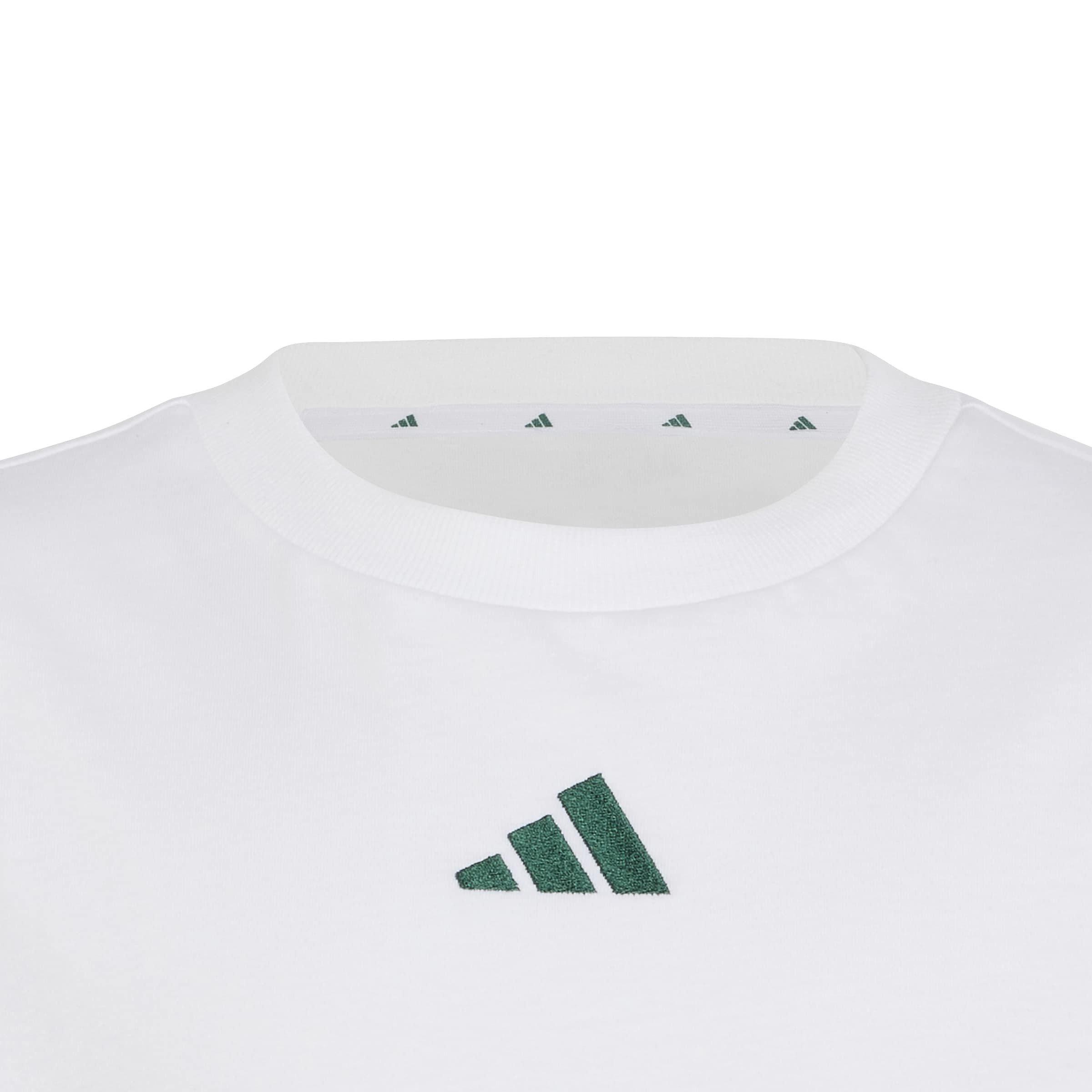 White/Green - adidas - Essential Junior Tee - 3