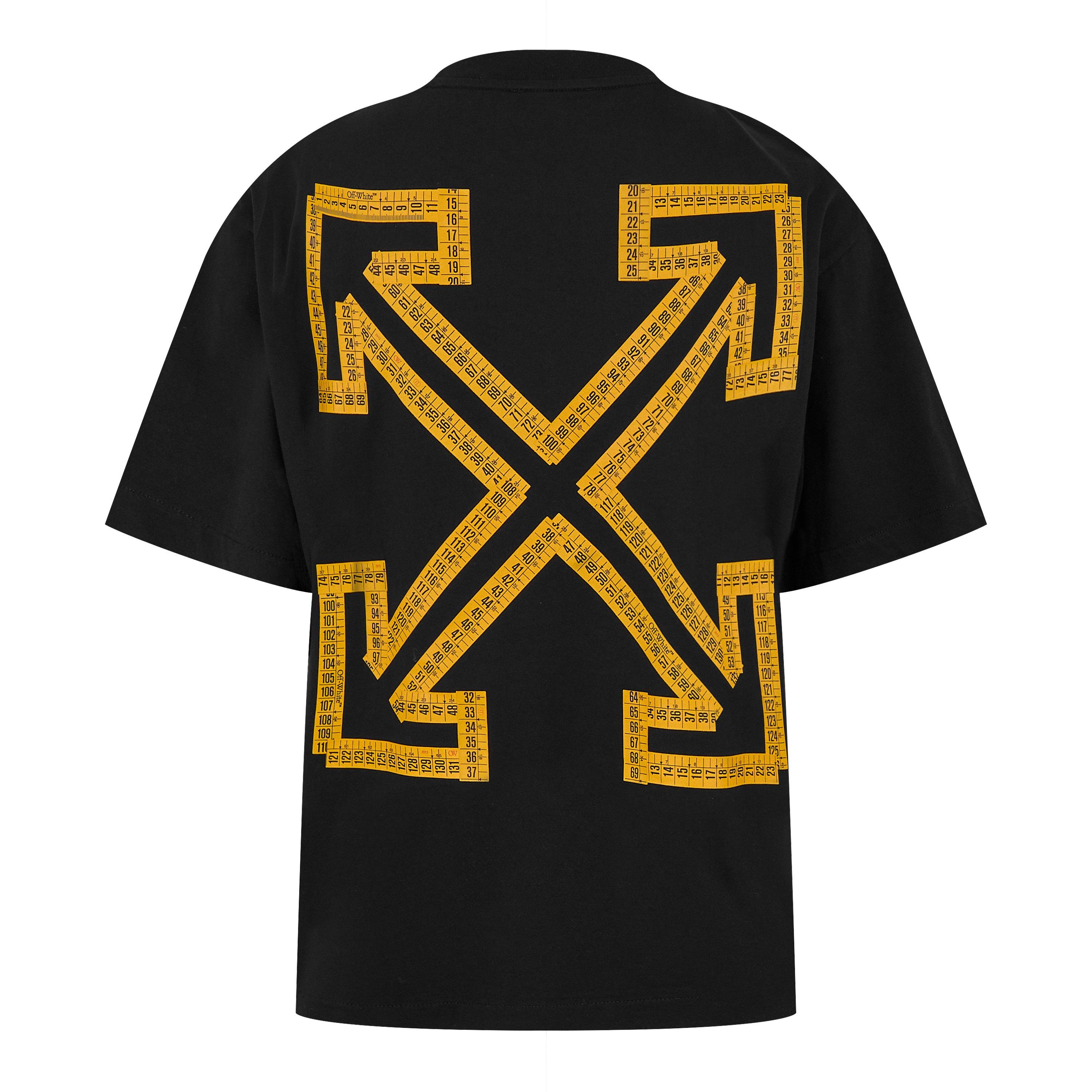 Off White | Men's Tape Skate Cotton Short Sleeve Crew Neck T-Shirt